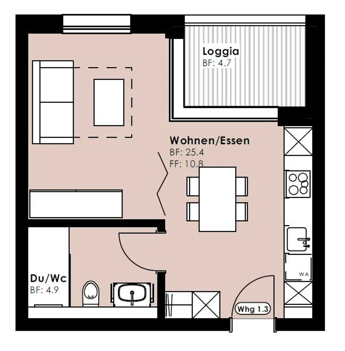 Moderne Wohnung in Uzwil - Foto 7 von 7
