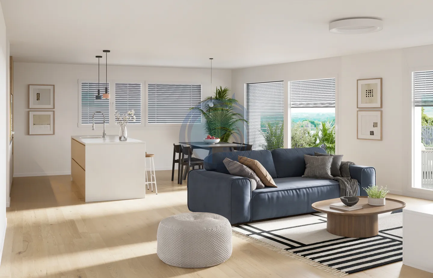 MAGNIFICENT 4.5-ROOM APARTMENT WITH TERRACE AND GARDEN - Photo 3 of 6