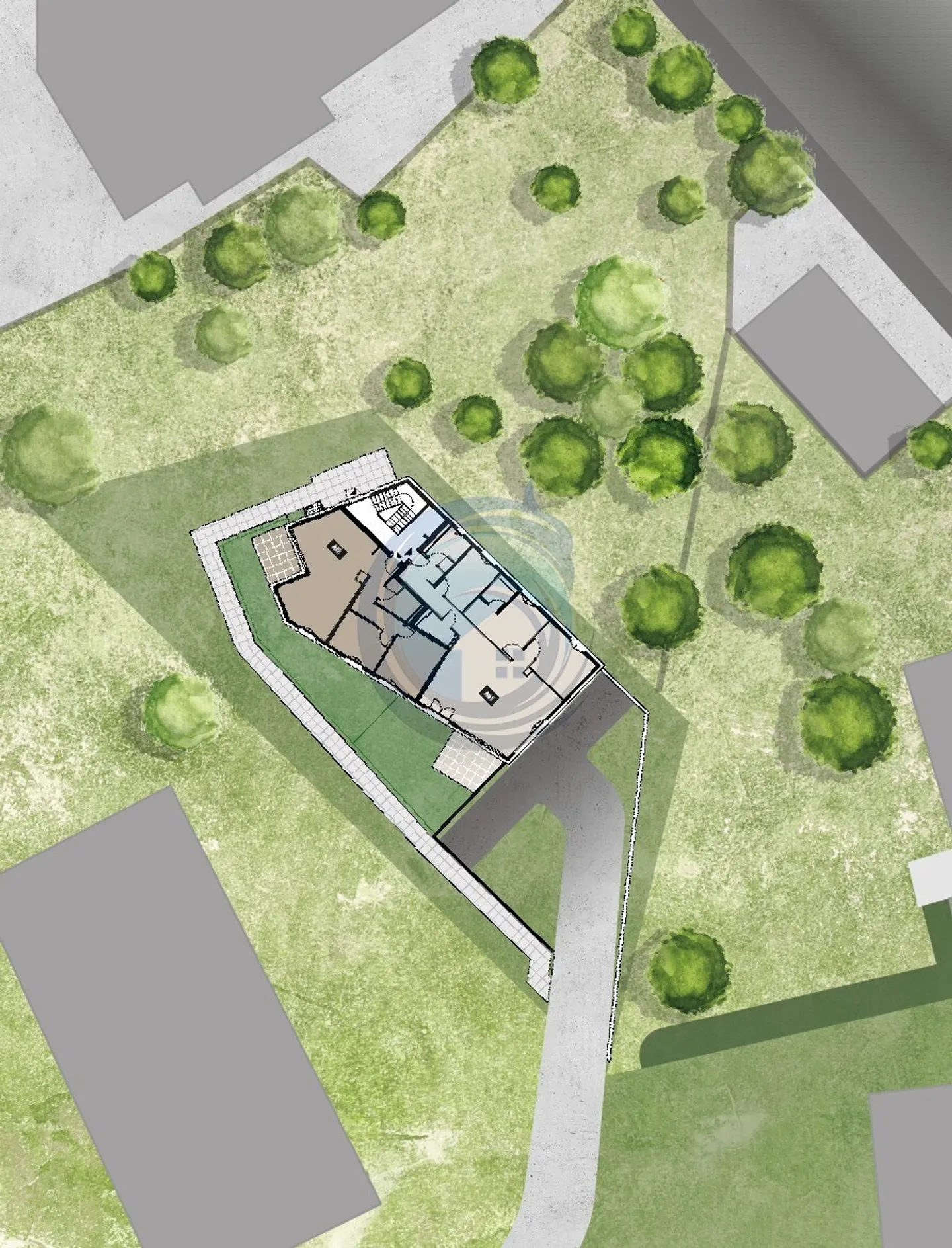 MAGNIFICENT 4.5-ROOM APARTMENT WITH TERRACE AND GARDEN - Photo 6 of 6