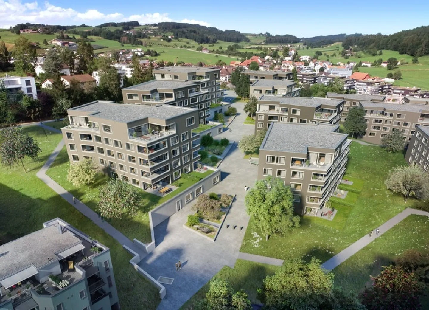 3.5 Zi.-Wohnung - Neualtwil - Wohnen auf der Sonnenseite - Photo 1 of 4