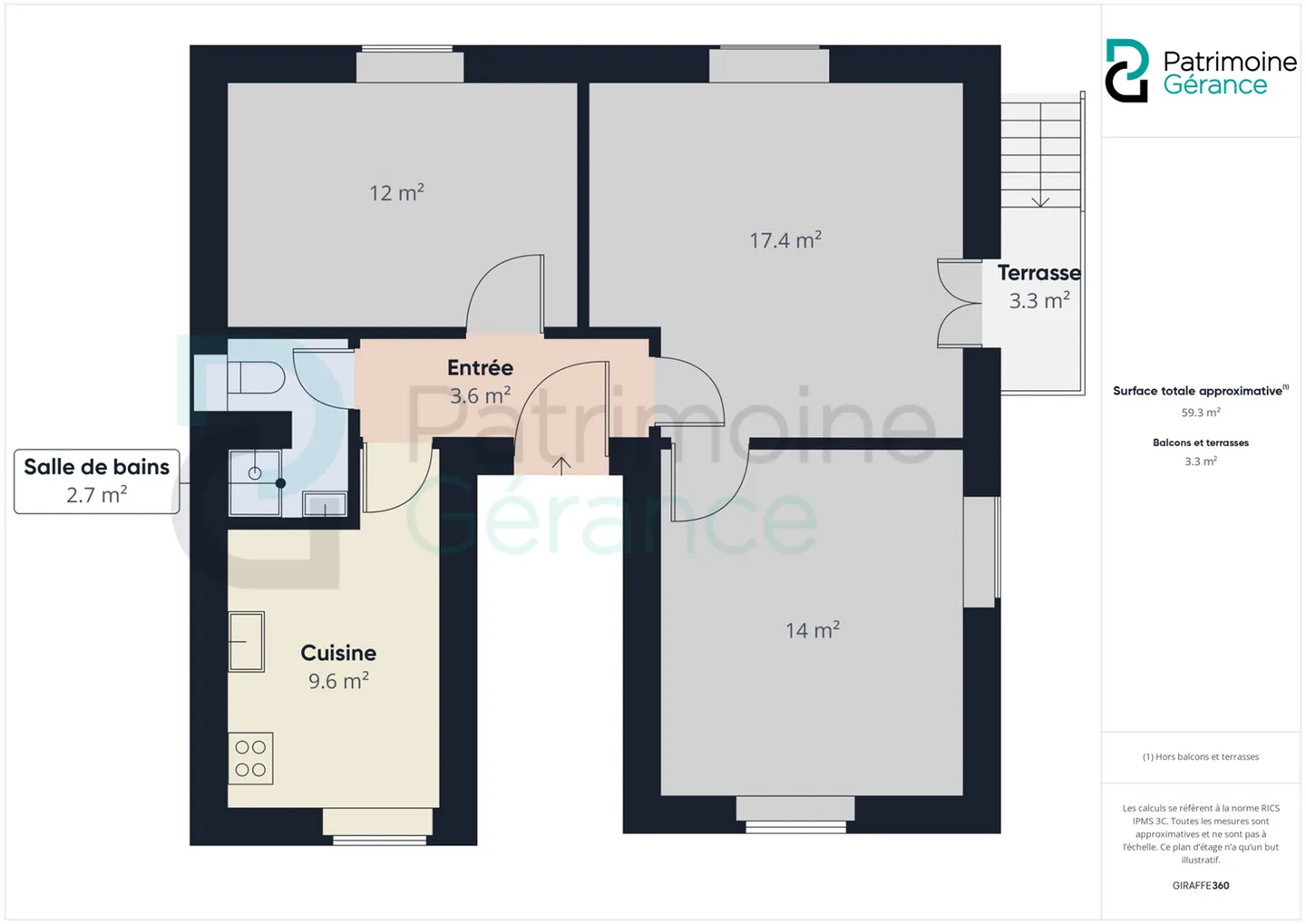 Three-room apartment on the ground floor with garden - Photo 10 of 10