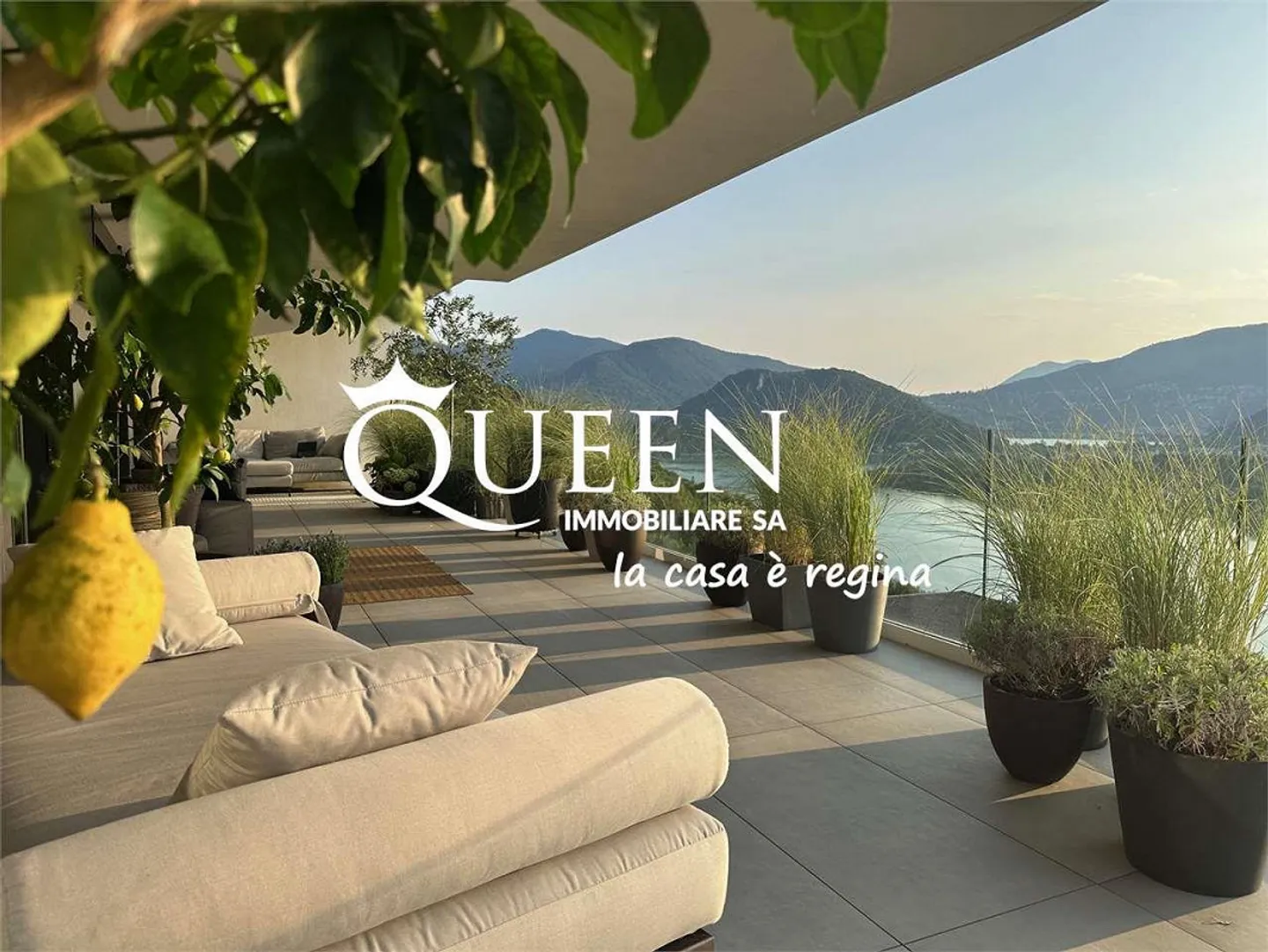 Montagnola : Penthouse avec 4,5 pièces, 192 m², meublé, terrasse, vue sur le lac - Photo 6 sur 9