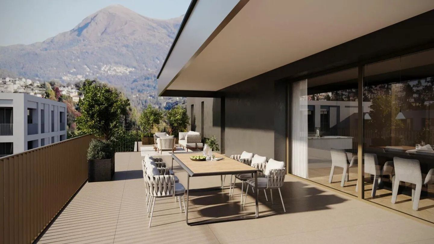 PREGASSONA - Residenza Parco Ceresio - nuove 3.5 locali - Foto 2 di 11