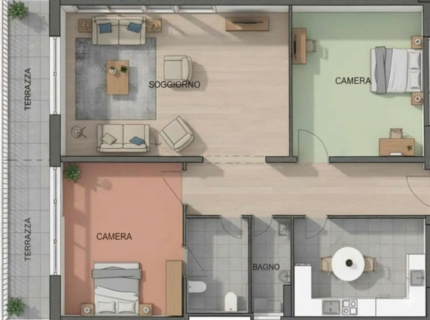 Excellent investment opportunity in Lugano renovated 3.5-room apartment with terrace. - Photo 5 of 5