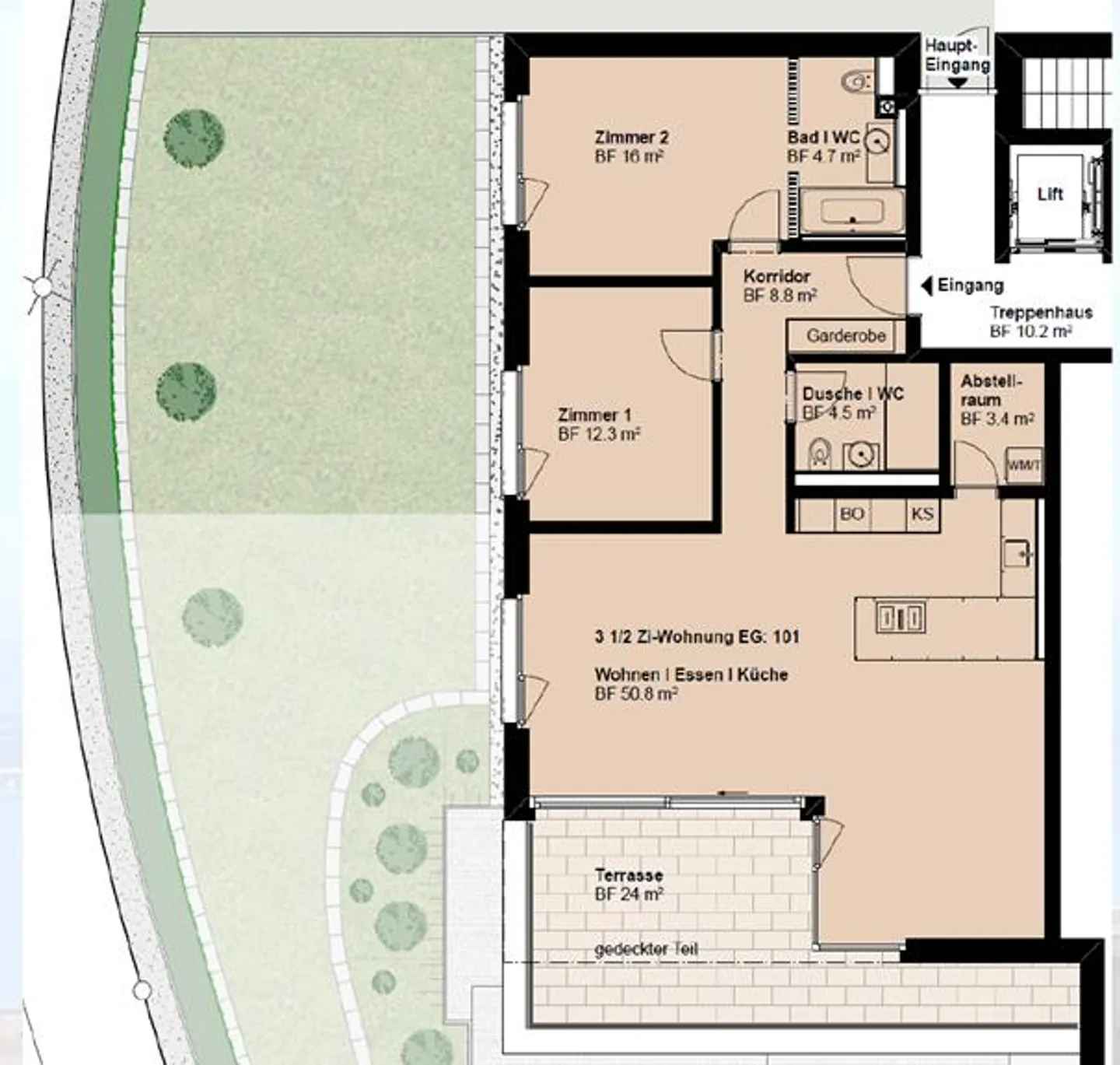 Appartement exclusif de 3,5 pièces avec vue imprenable sur le lac - Photo 14 sur 14