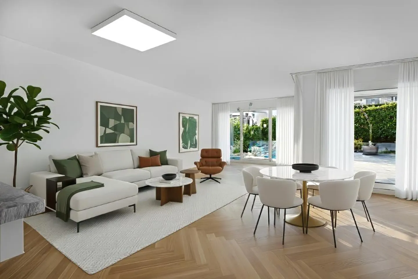 Spacious Semi-Detached Family House with Pool & Garden Oasis - Photo 3 of 6