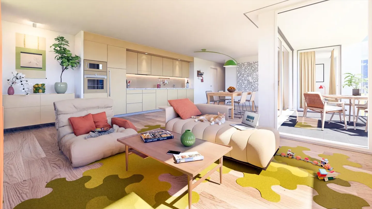 3,5 Zimmer neu | Zentrum des Dorfes - Foto 5 von 8