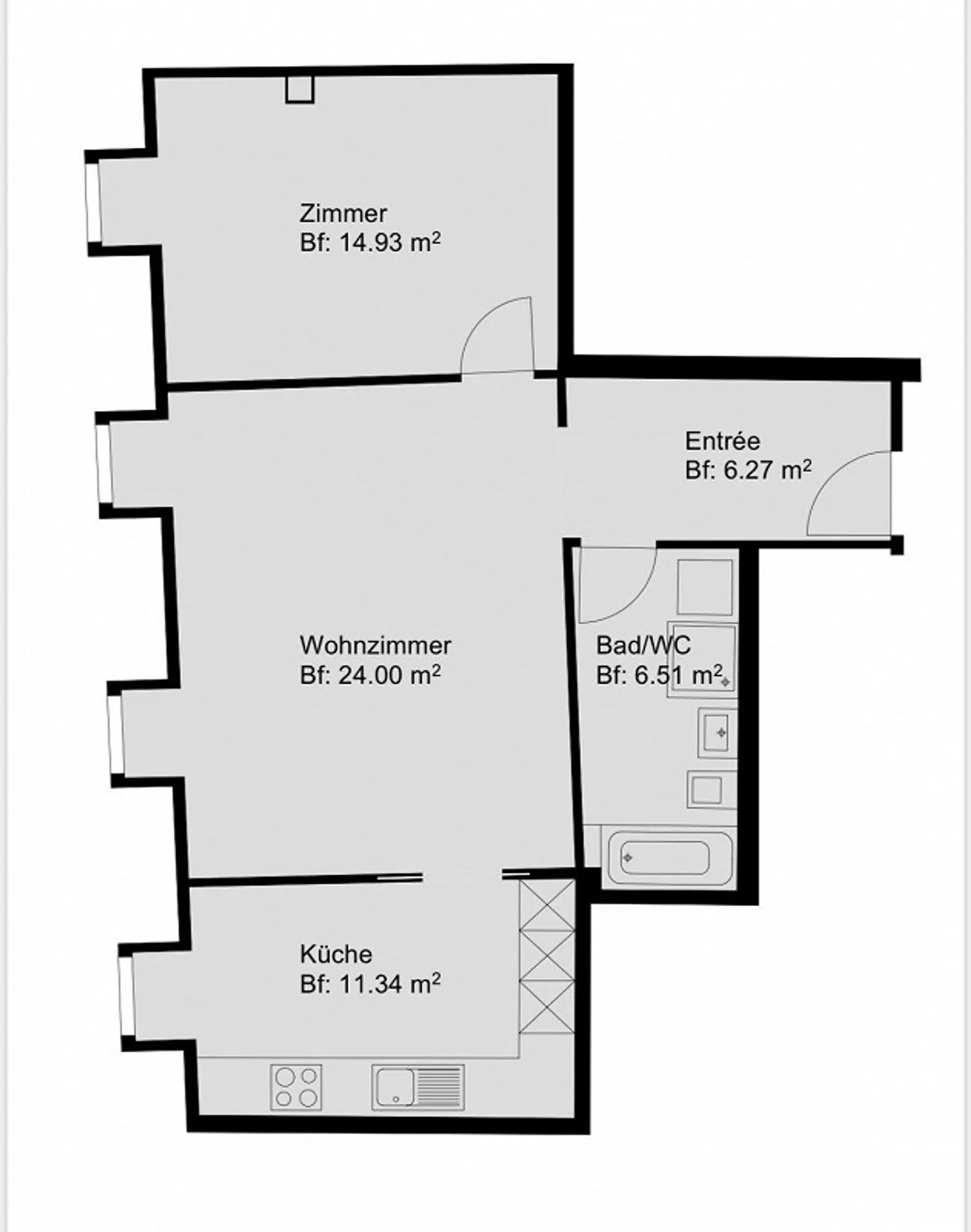 Appartement 2.5 pièces dans la vieille ville de Saint-Gall - Photo 10 sur 10