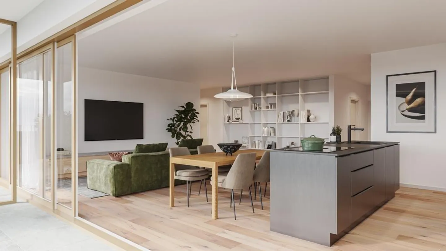 Looking for a new tenant for a large 4.5 room new apartment with garden - Photo 2 of 11