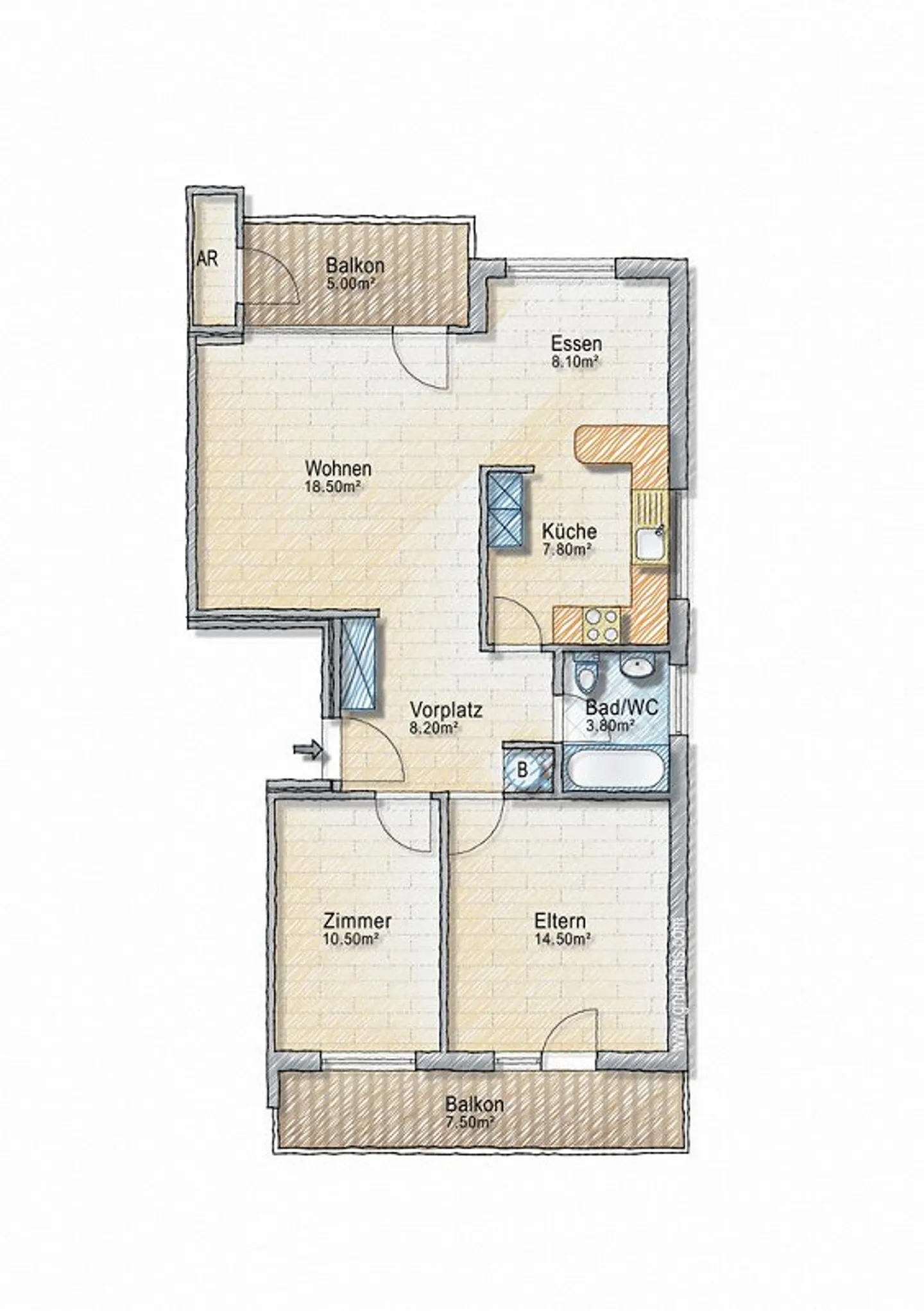 Helle Wohnung im Grünen - Foto 9 von 9