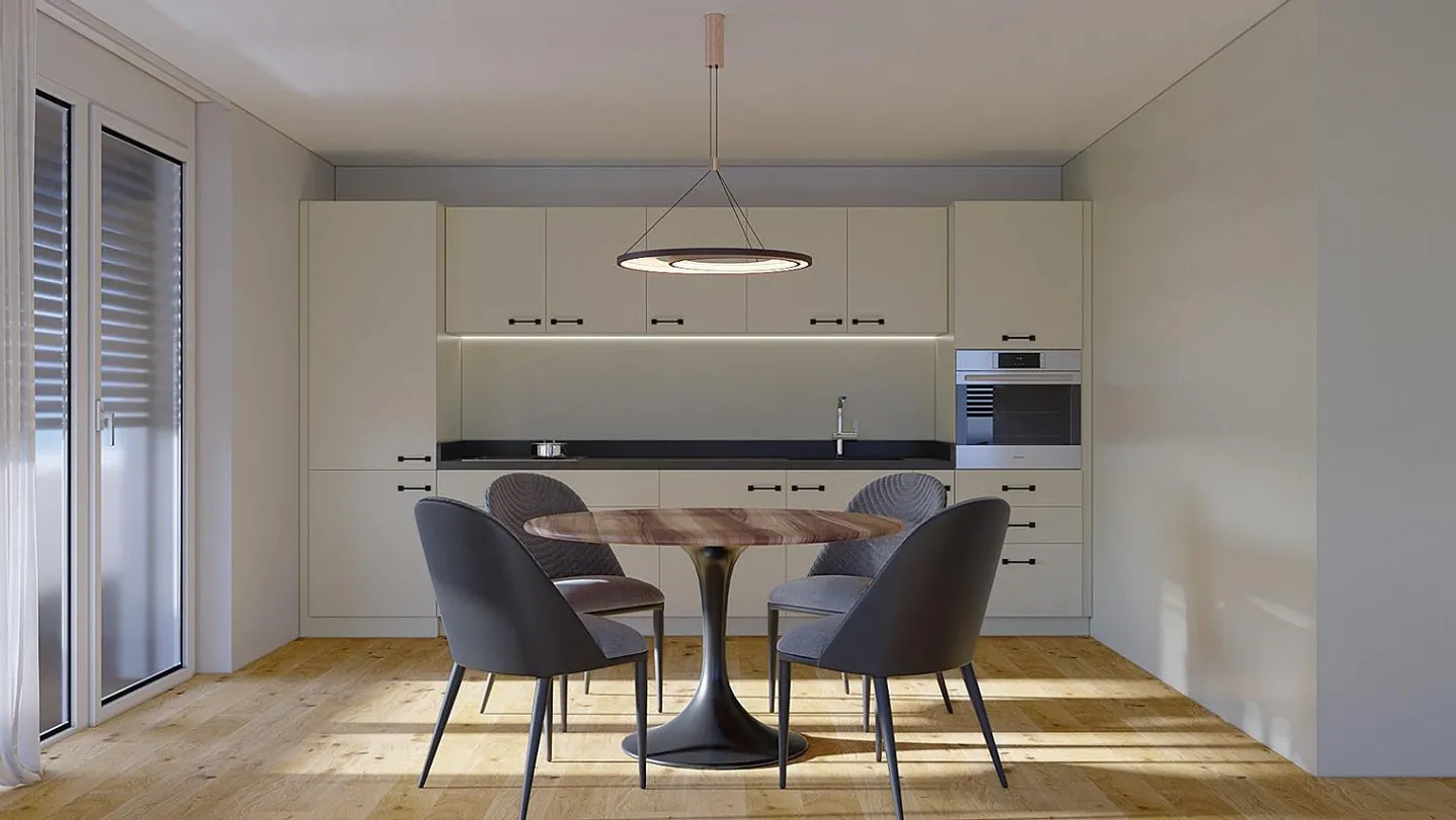 Charmante penthouse de 2,5 pièces avec grande terrasse à Brig - Photo 4 sur 6