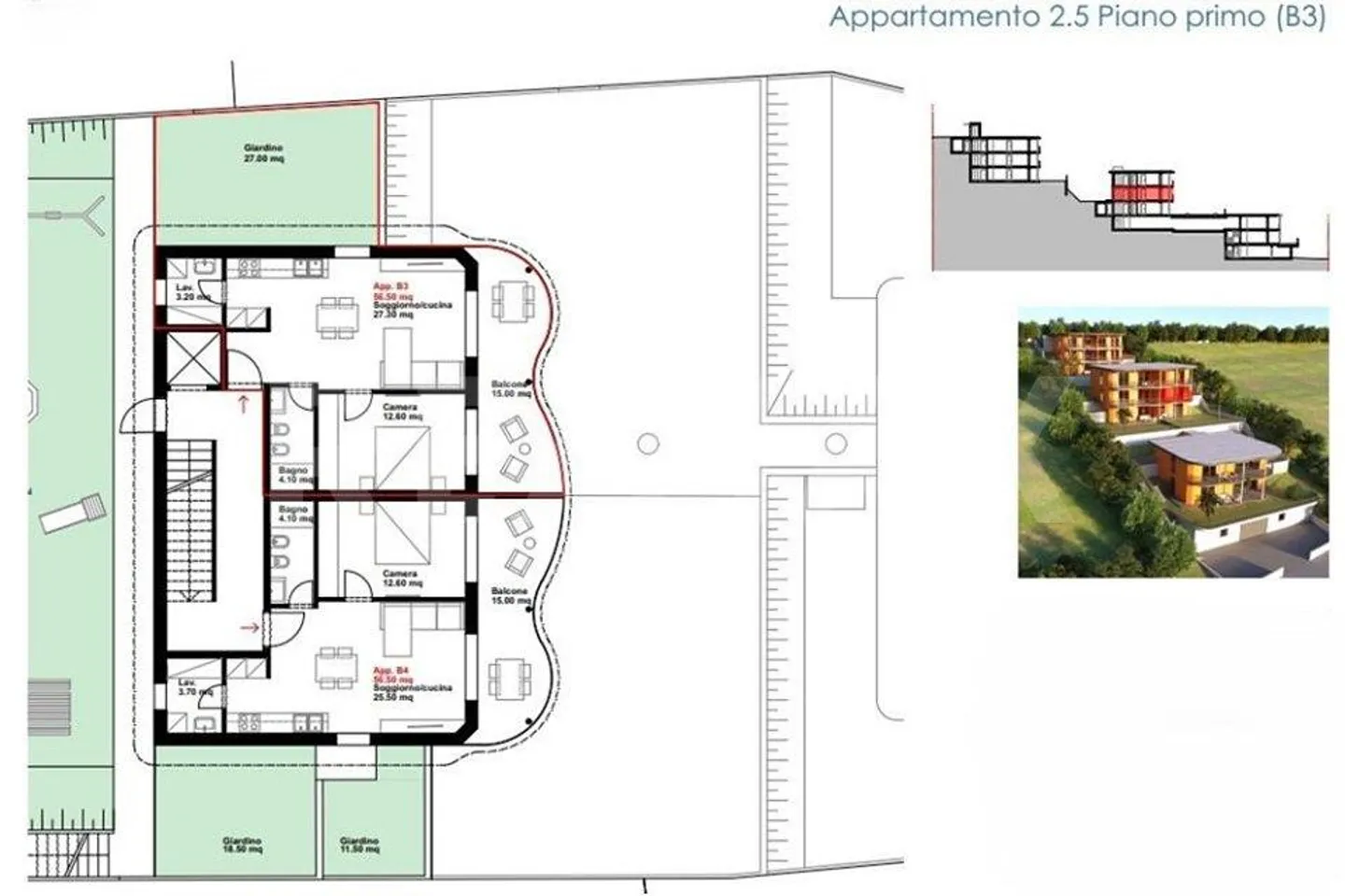 Appartamento di nuova costruzione con vista spettacolare (Appartamento B5) - Foto 5 di 13