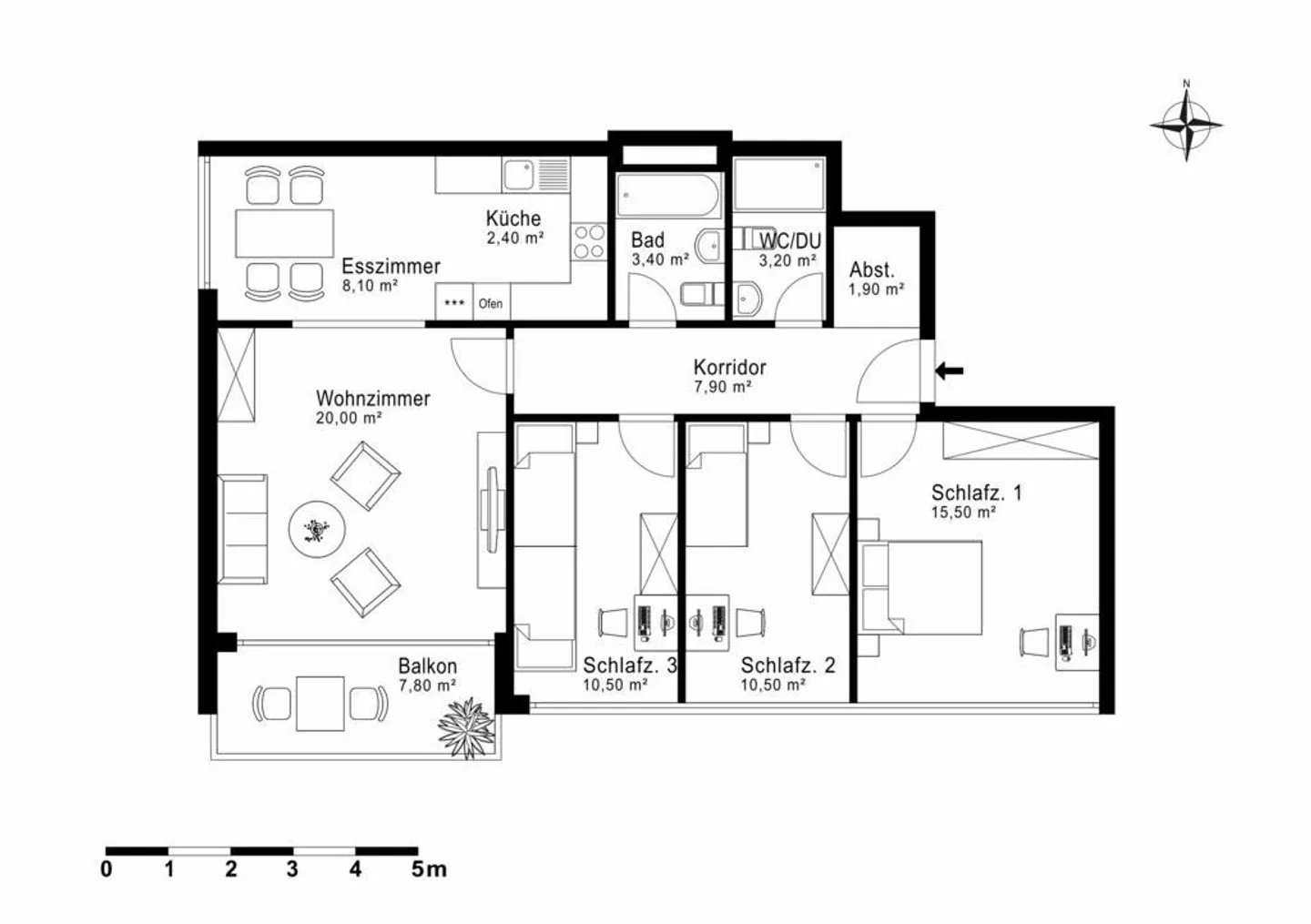 Appartamento 4.5 locali ad Au con vista sul lago - Foto 8 di 8