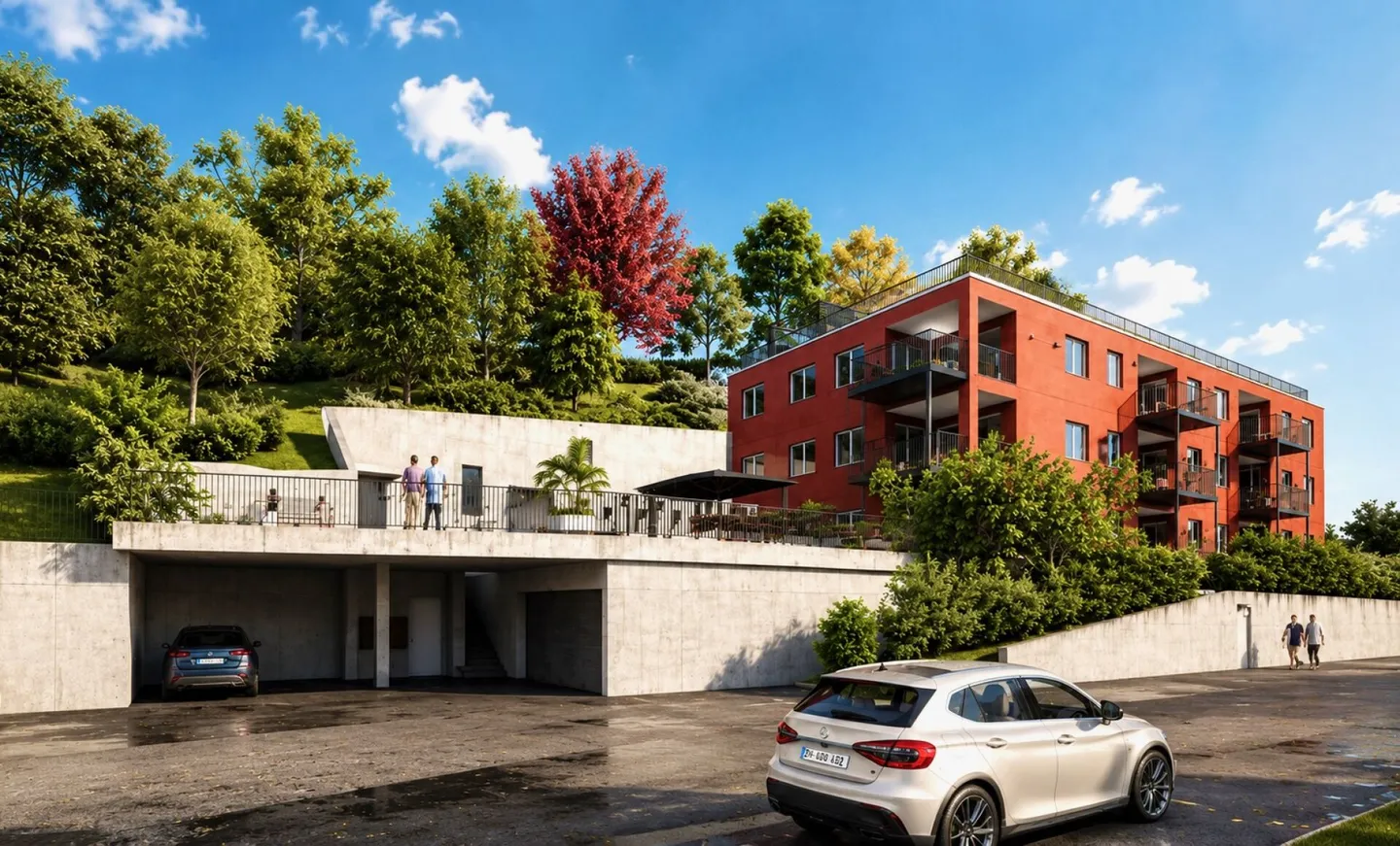 Building land with approved project for multi-family house - Photo 1 of 1