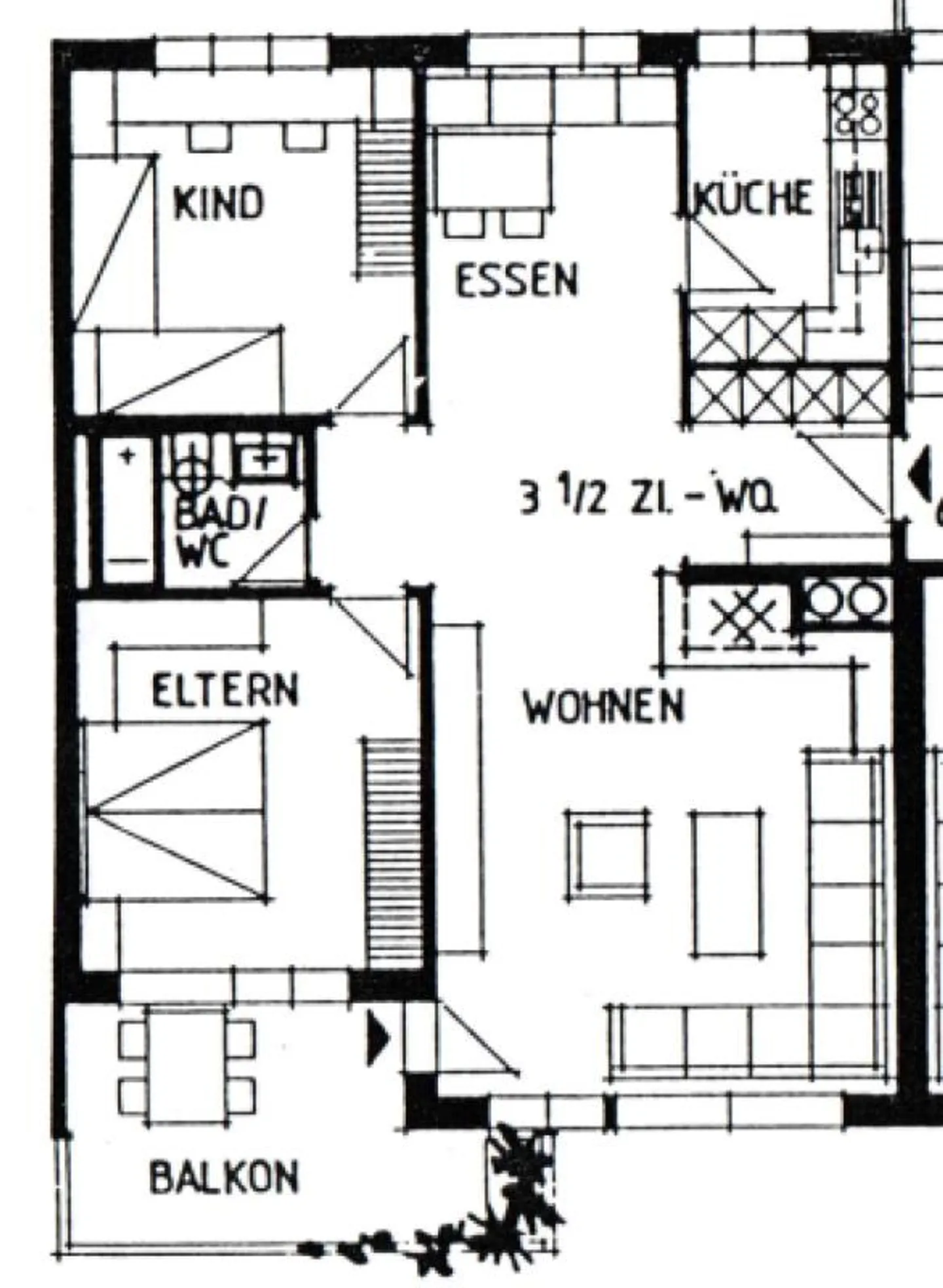 3.5 room apartment in the countryside - Photo 12 of 12