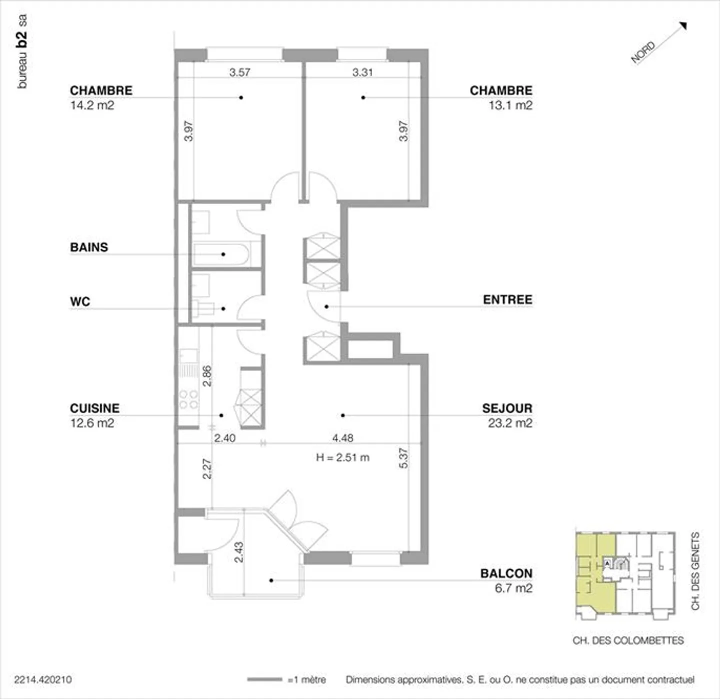 Appartement Charmant à Petit-Saconnex - Photo 4 sur 4