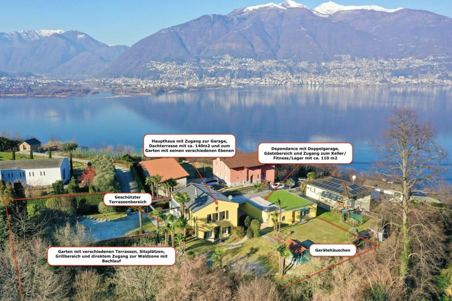 TOP VILLA with guest house, partial lake view, beautiful garden and possibility for a pool - Photo 5 of 30