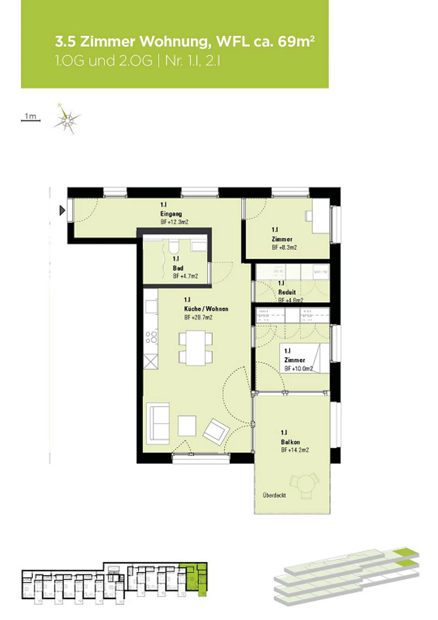 Topmoderne und altersgerechte 3.5 Zimmerwohnung - Foto 10 di 11