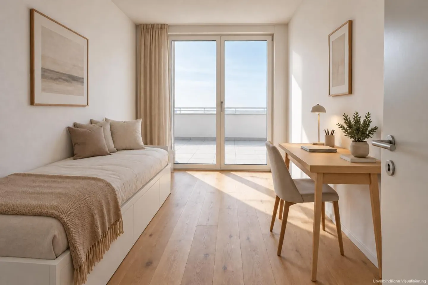 Appartement neuf de 3,5 pièces avec terrasse spacieuse et loggia - Photo 3 sur 4