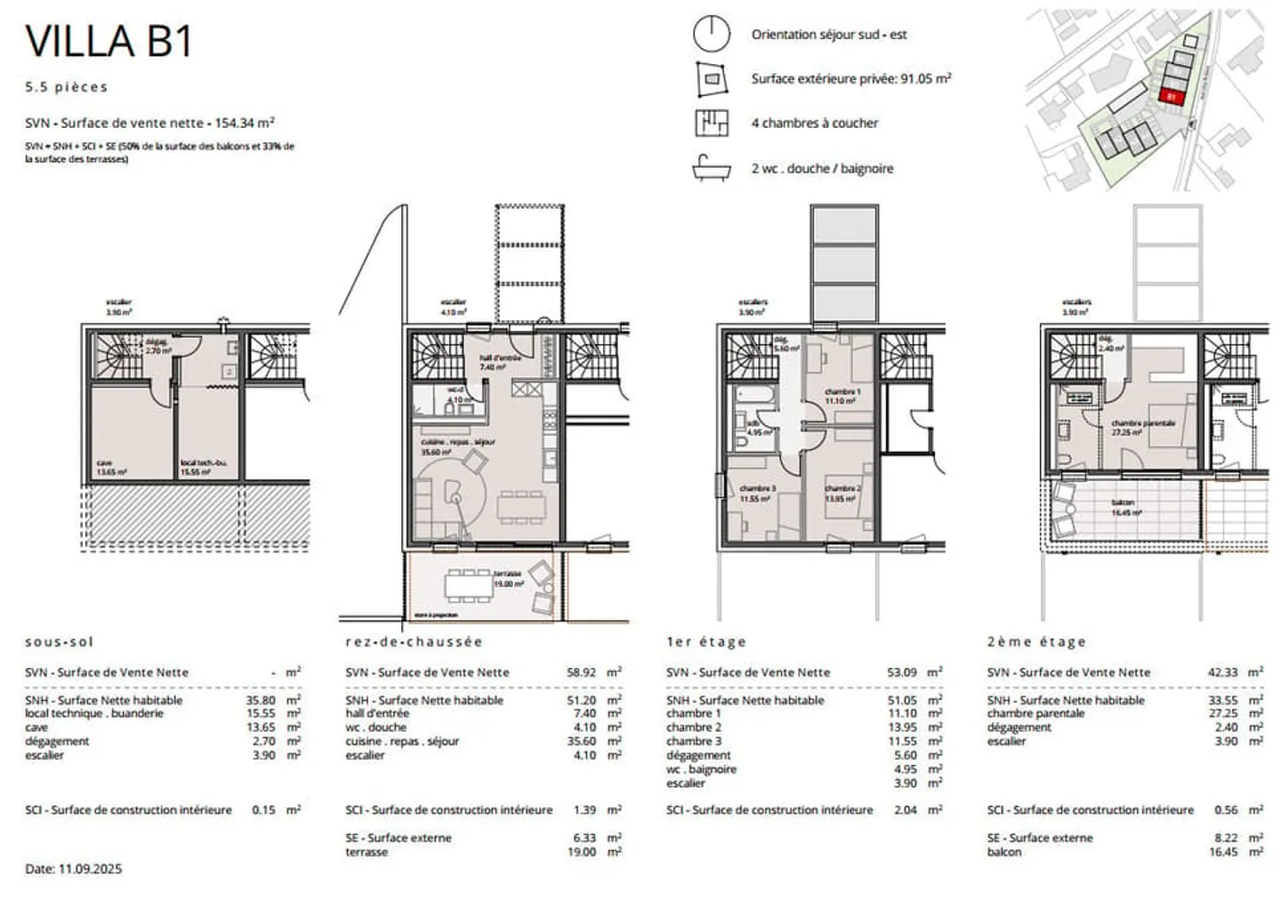 Neue Promotion von 8 Villen in Cottens - Foto 8 von 8