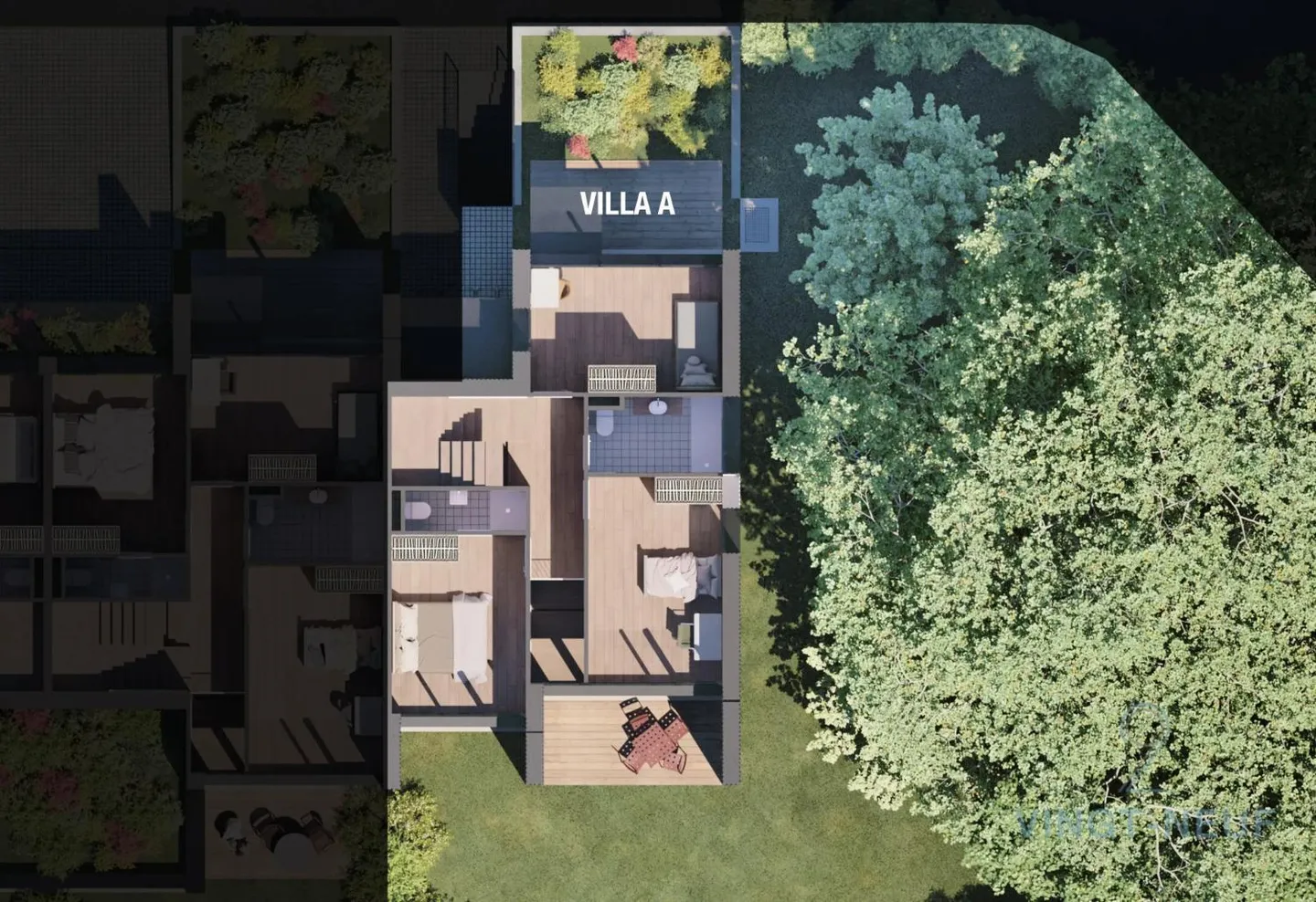 Vessy - Maison de ville moderne avec jardin et terrasse sur le toit - Photo 7 sur 10