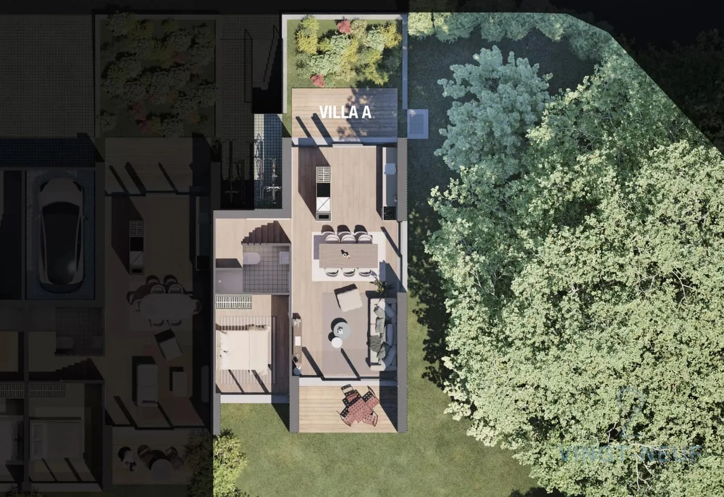 Vessy - Maison de ville moderne avec jardin et terrasse sur le toit - Photo 6 sur 10