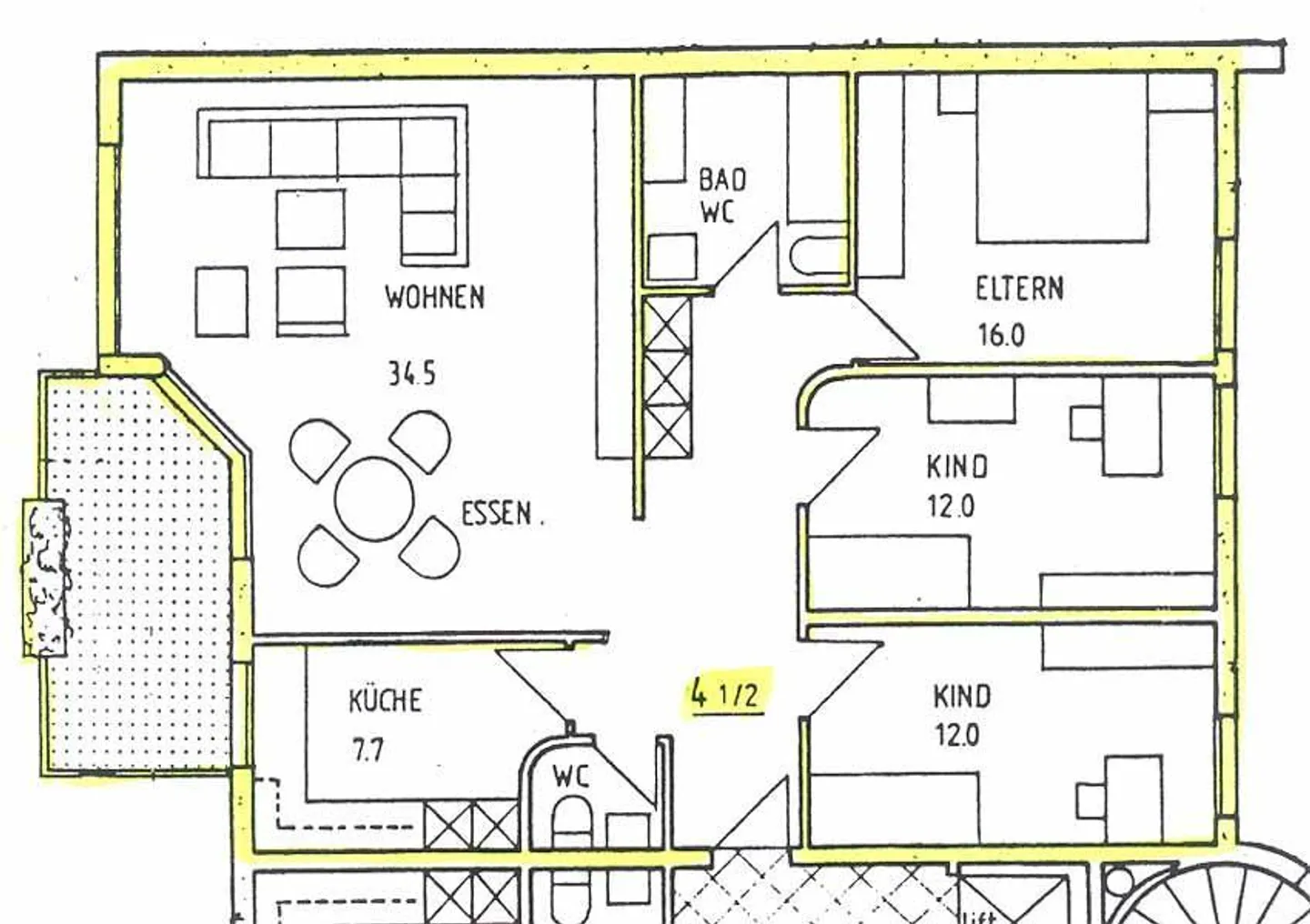 4.5 Zimmerwohnung in Kriens - Foto 6 von 6