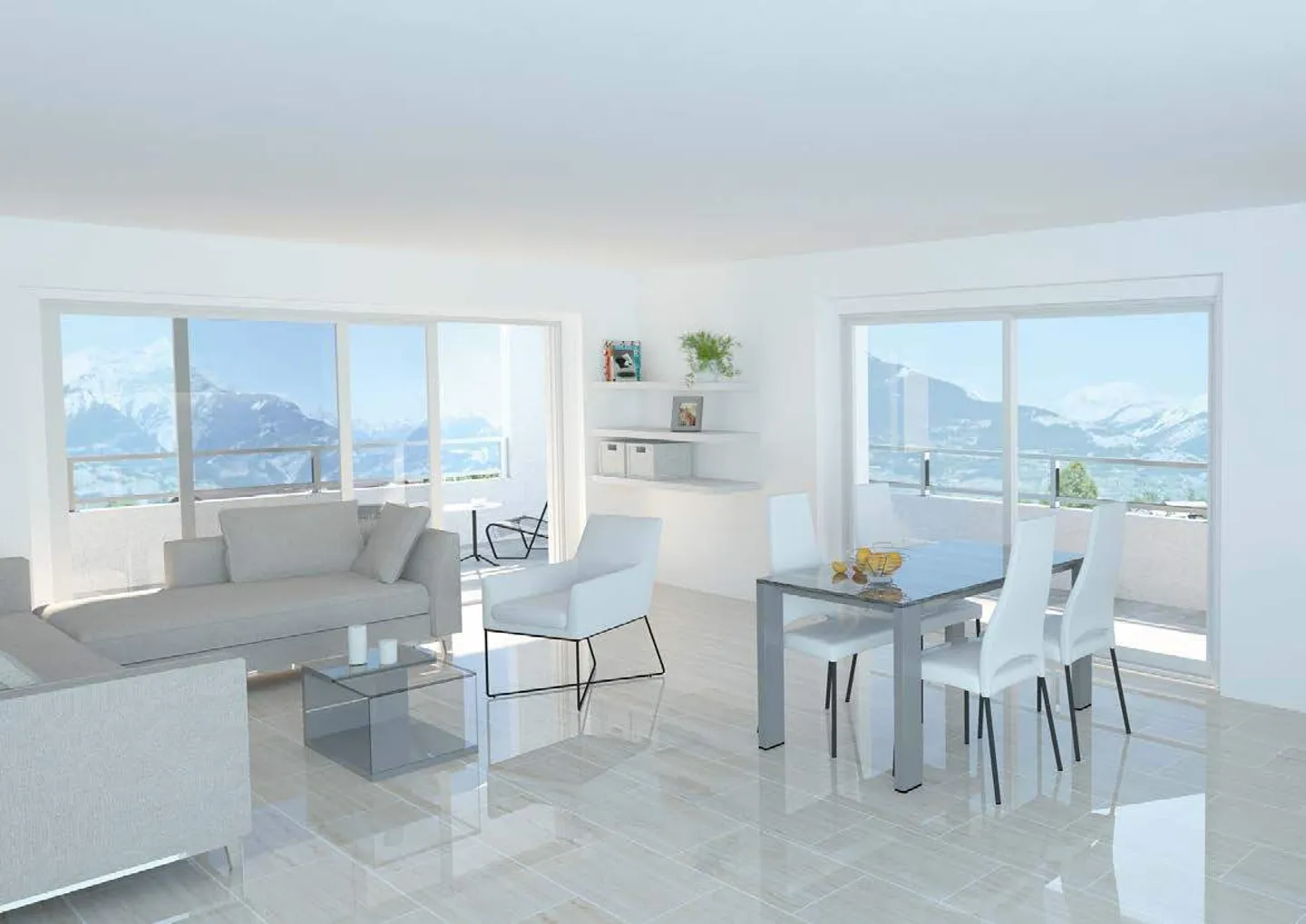 Zentralvalais Wohnung - Foto 4 von 5