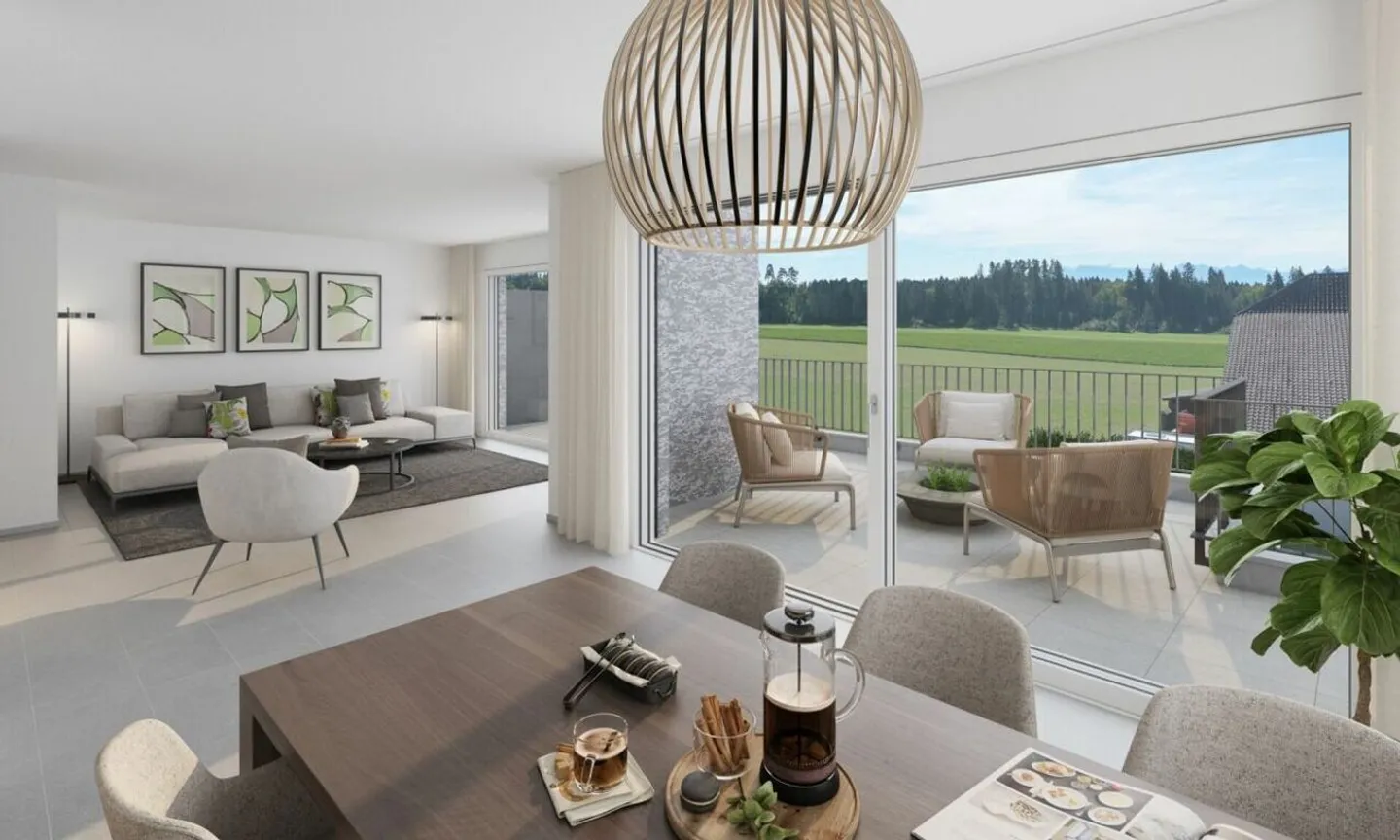 Calme, soleil et vues dégagées : un logement neuf confortable « i de Breiti » - Photo 3 sur 6