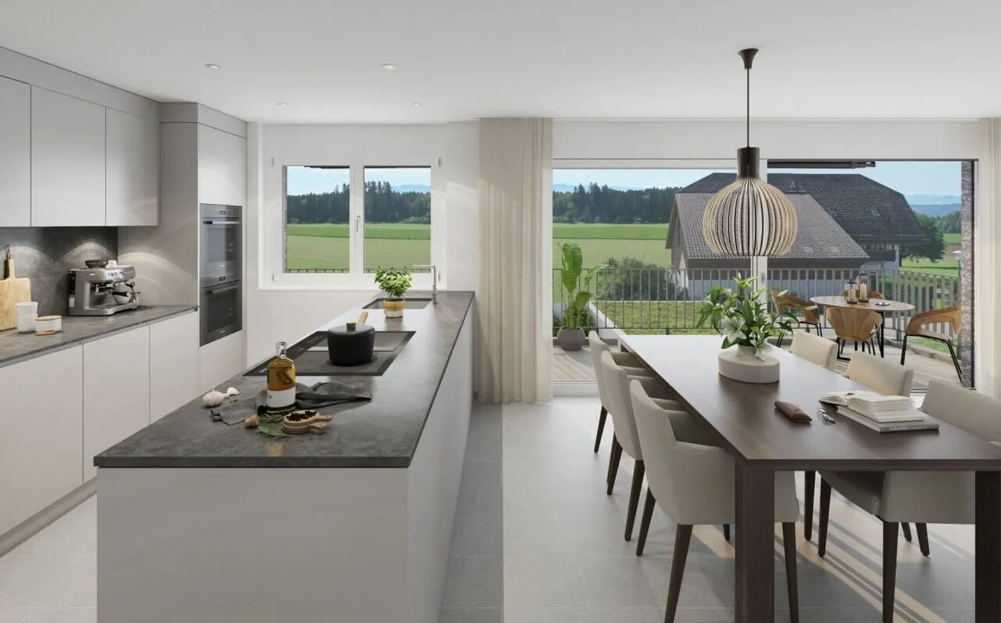 Calme, soleil et vues dégagées : un logement neuf confortable « i de Breiti » - Photo 4 sur 6