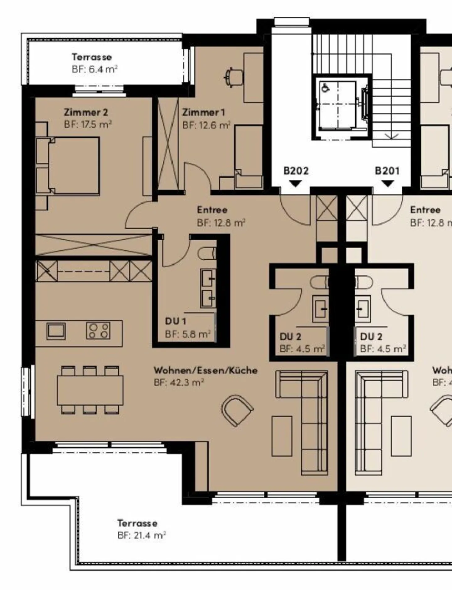 Calme, soleil et vues dégagées : un logement neuf confortable « i de Breiti » - Photo 5 sur 6