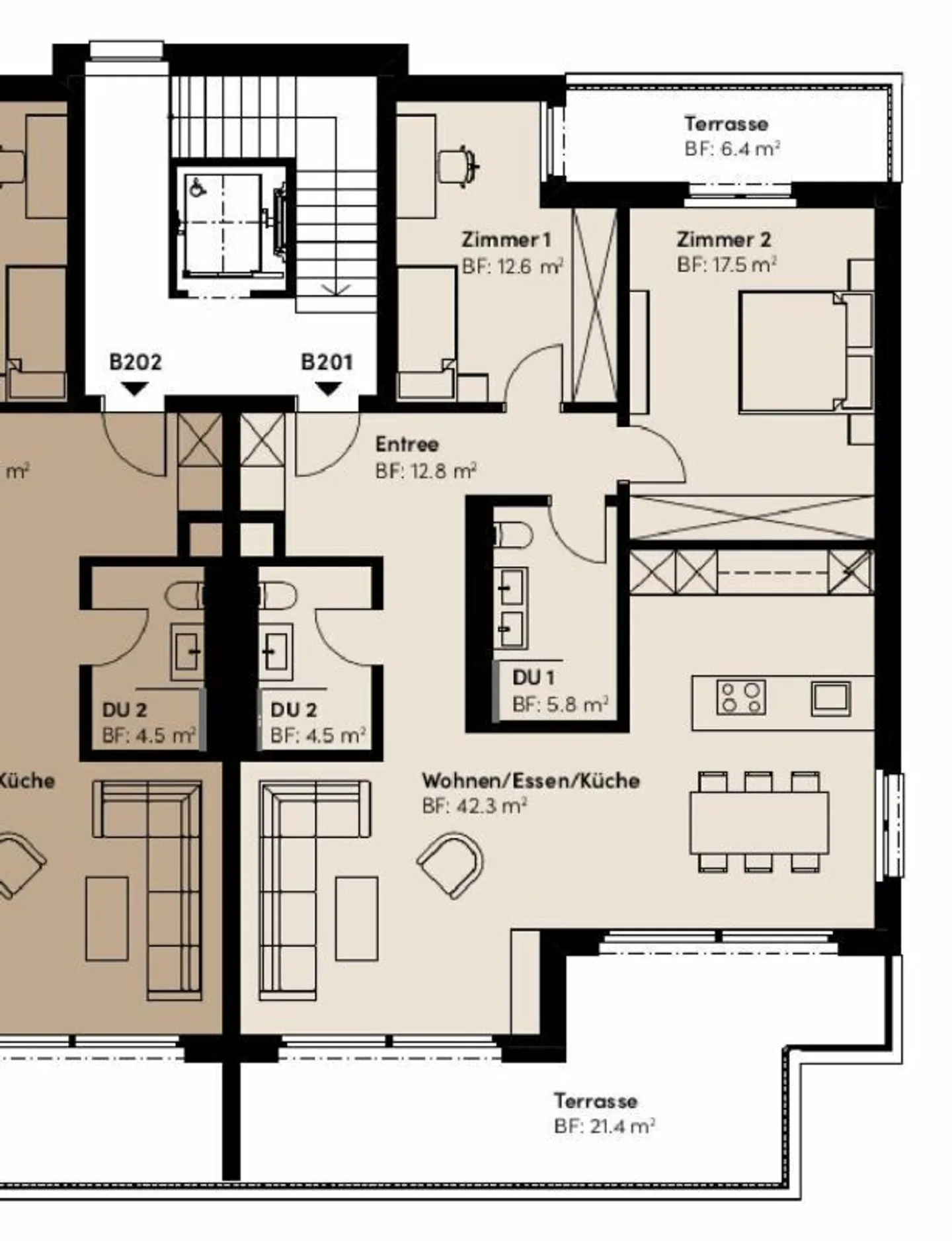 Calme, soleil et vues dégagées : un logement neuf confortable « i de Breiti » - Photo 6 sur 6