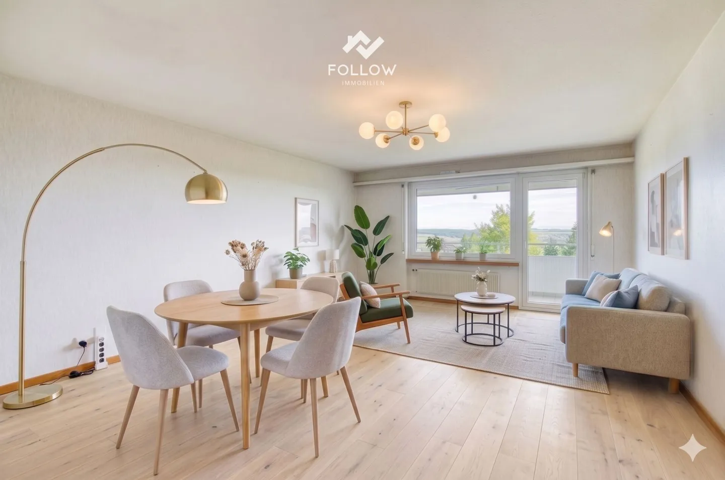 Première occupation après modernisation : appartement de 4,5 pièces avec vue imprenable - Photo 1 sur 9