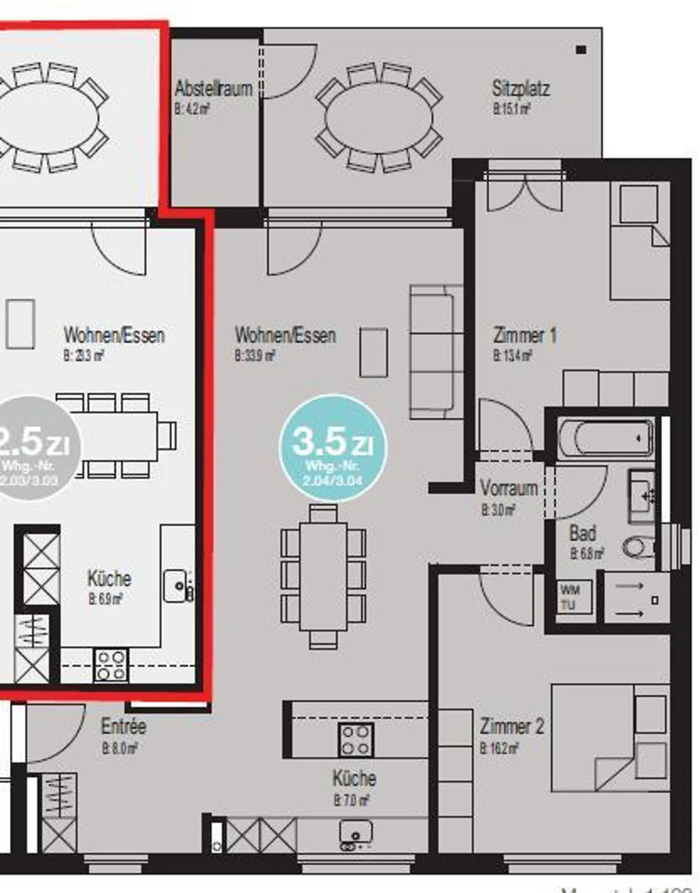 Appartement lumineux de 3,5 pièces au 1er étage - Photo 10 sur 10