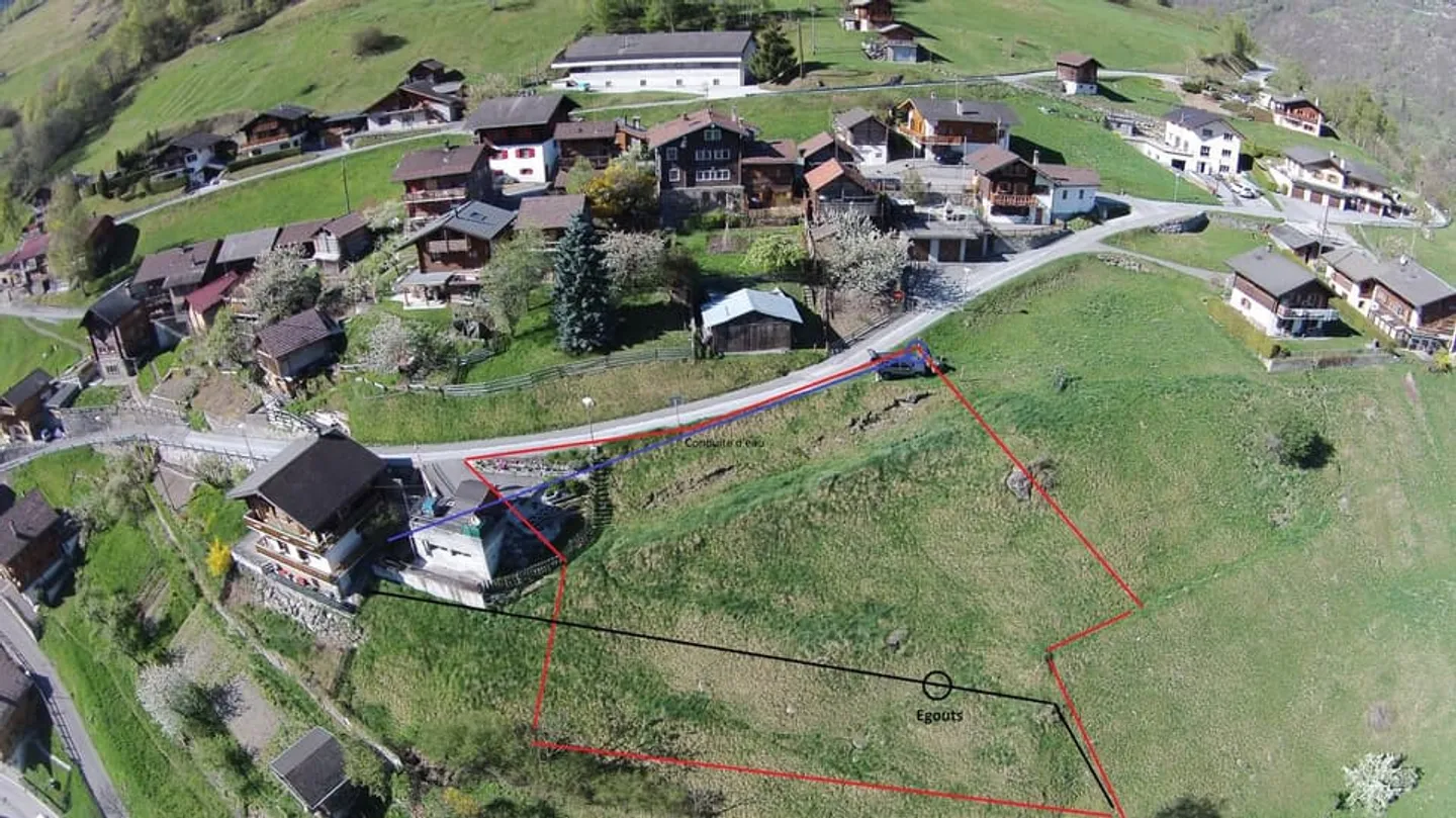 Ausstattetes Grundstück von 1047 m2 mit Blick auf die Berge und das Tal im Val d' - Foto 9 von 11