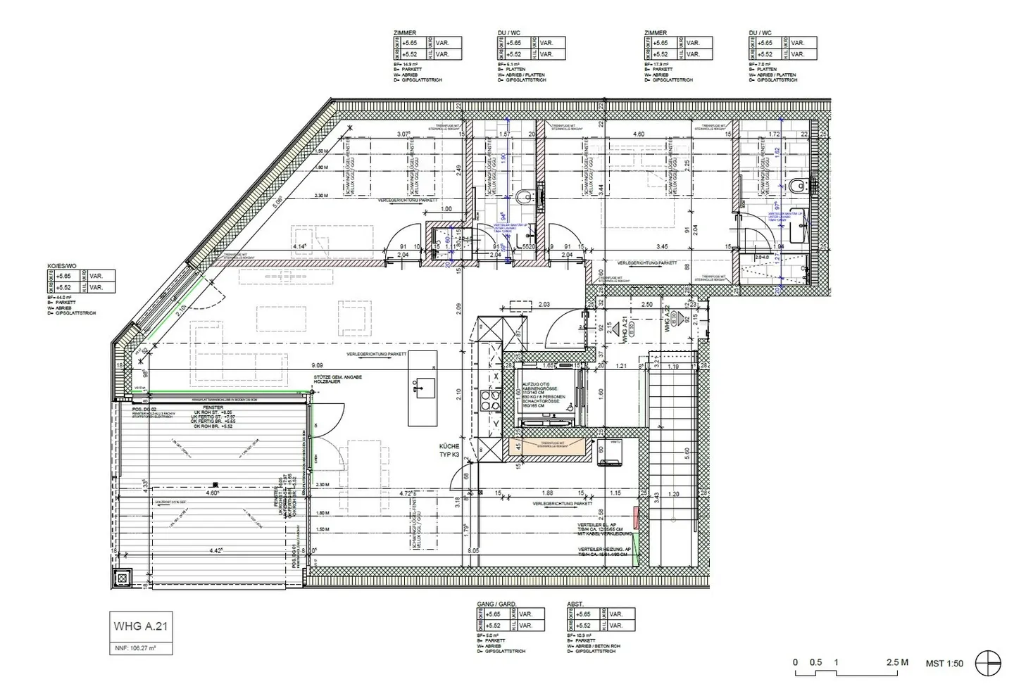 3 1/2 room penthouse apartment with lake view in Mörschwil - Photo 8 of 8