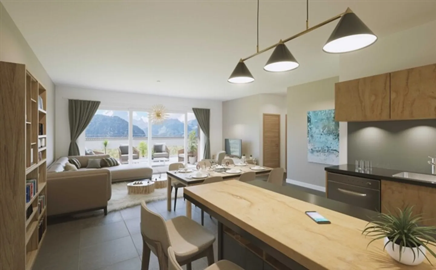 Appartements de 3,5 pièces dans un nouveau complexe résidentiel à Gryon - Photo 5 sur 7