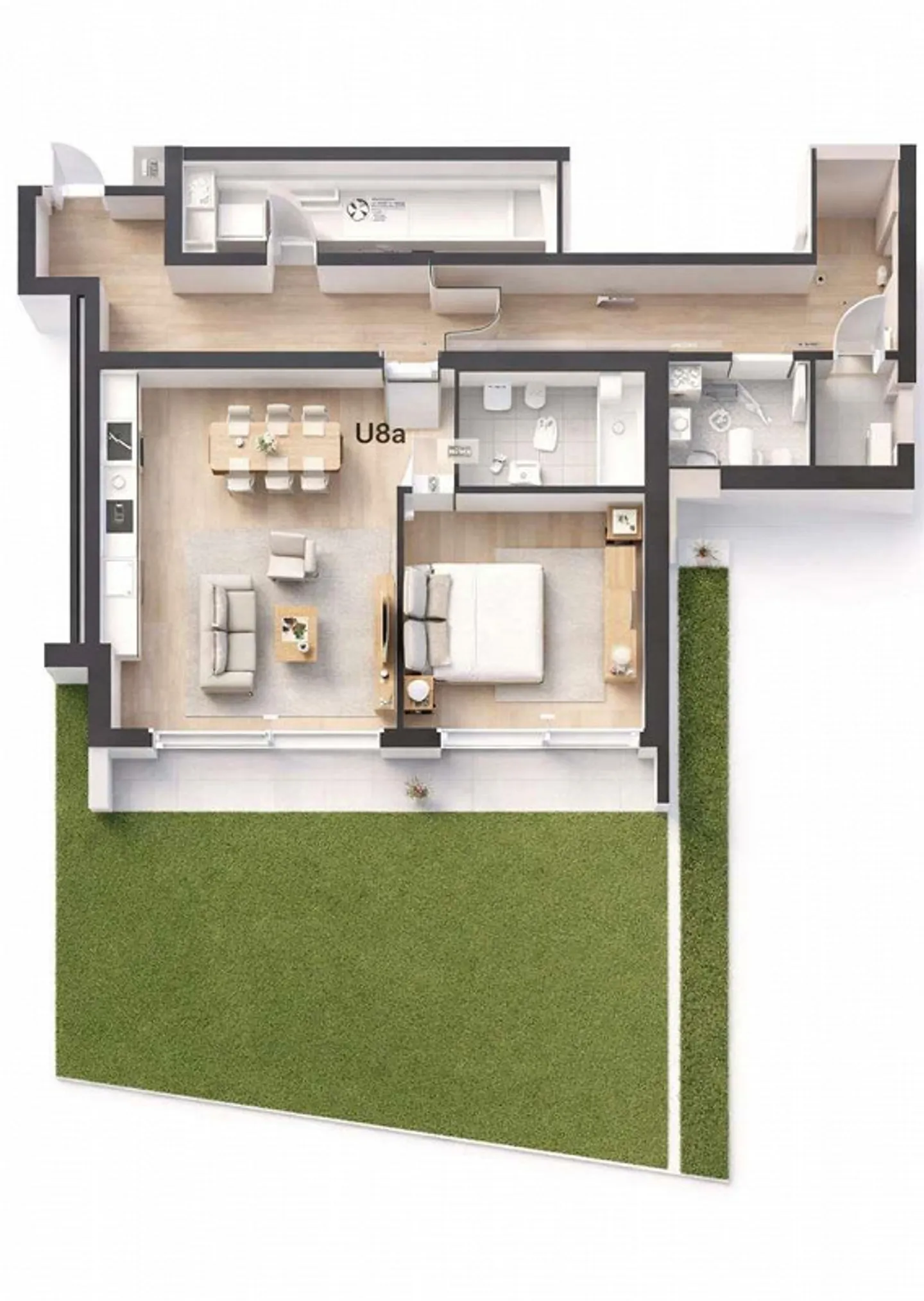 Refined new apartment with exclusive private garden - Photo 11 of 11