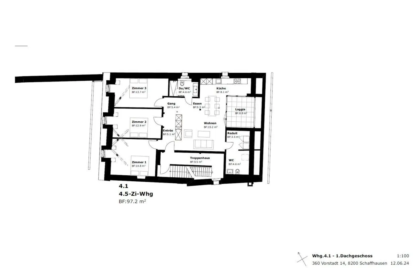 Vues fascinantes - Première location d'un nouvel appartement de 4,5 pièces - Photo 8 sur 9