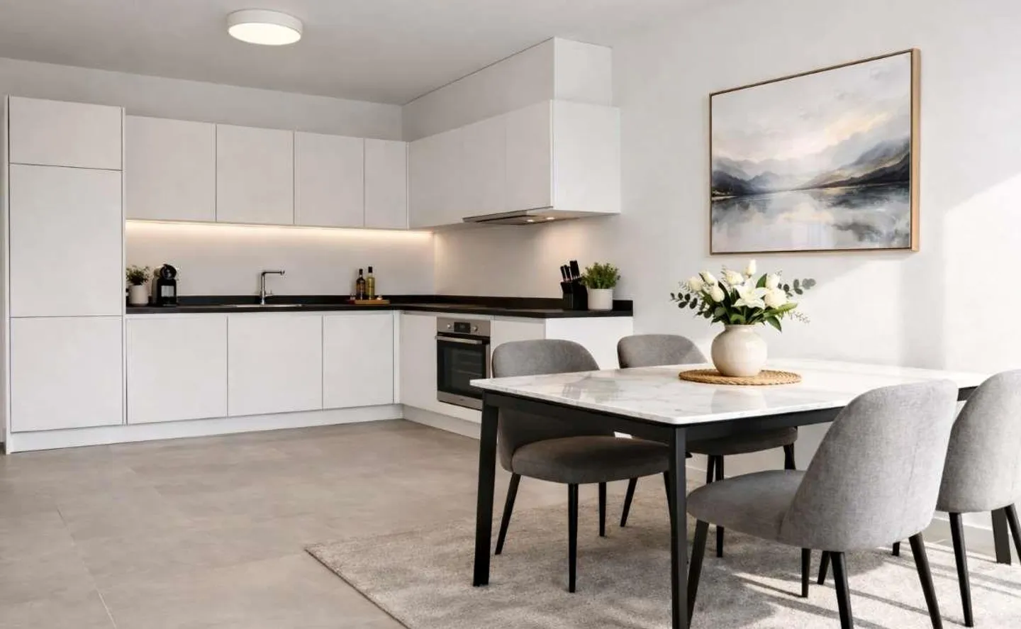 Elegant apartment newly built to a high standard with panoramic roof garden - Photo 9 of 10