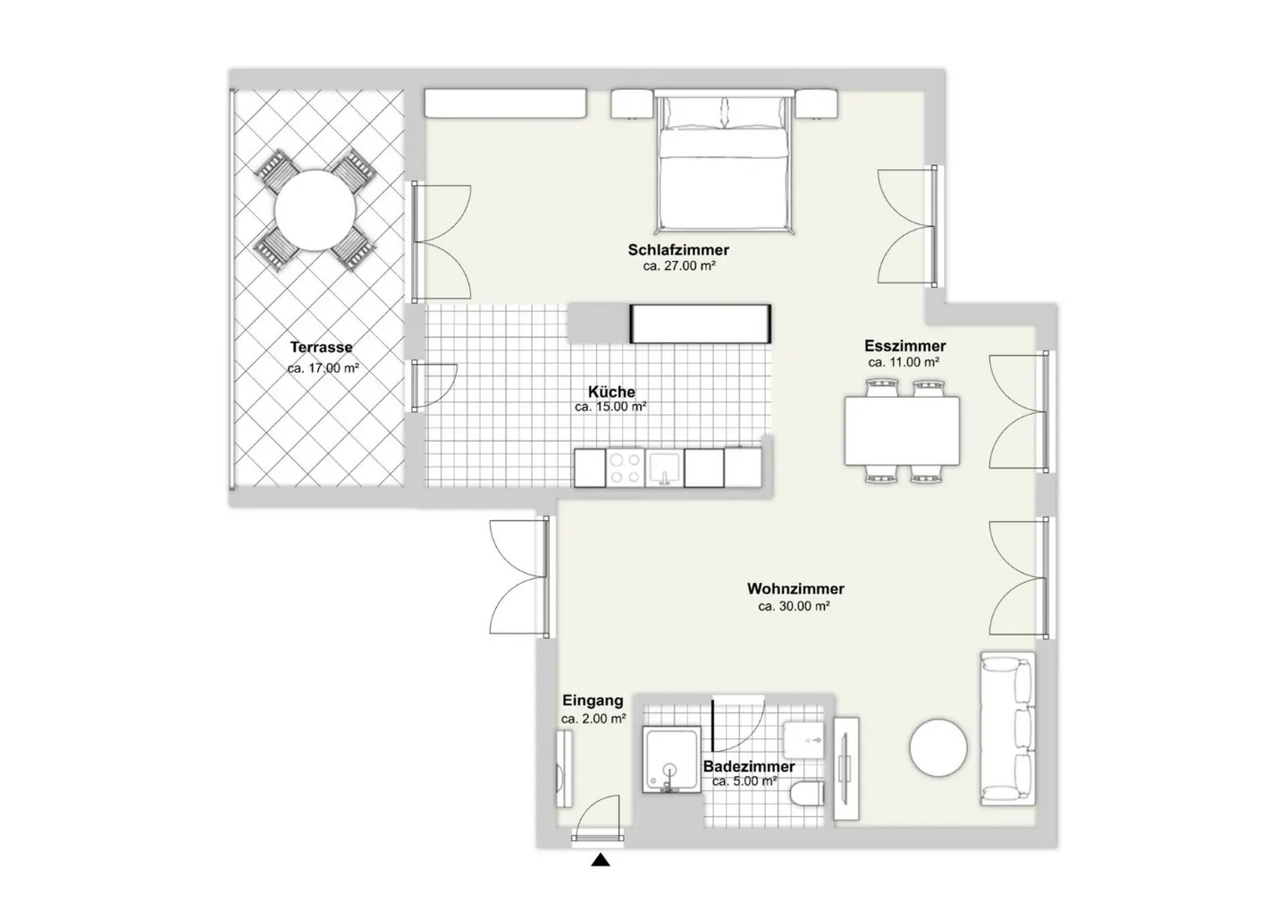 Appartement loft de 91 m2 au milieu de Seefeld - Photo 8 sur 8