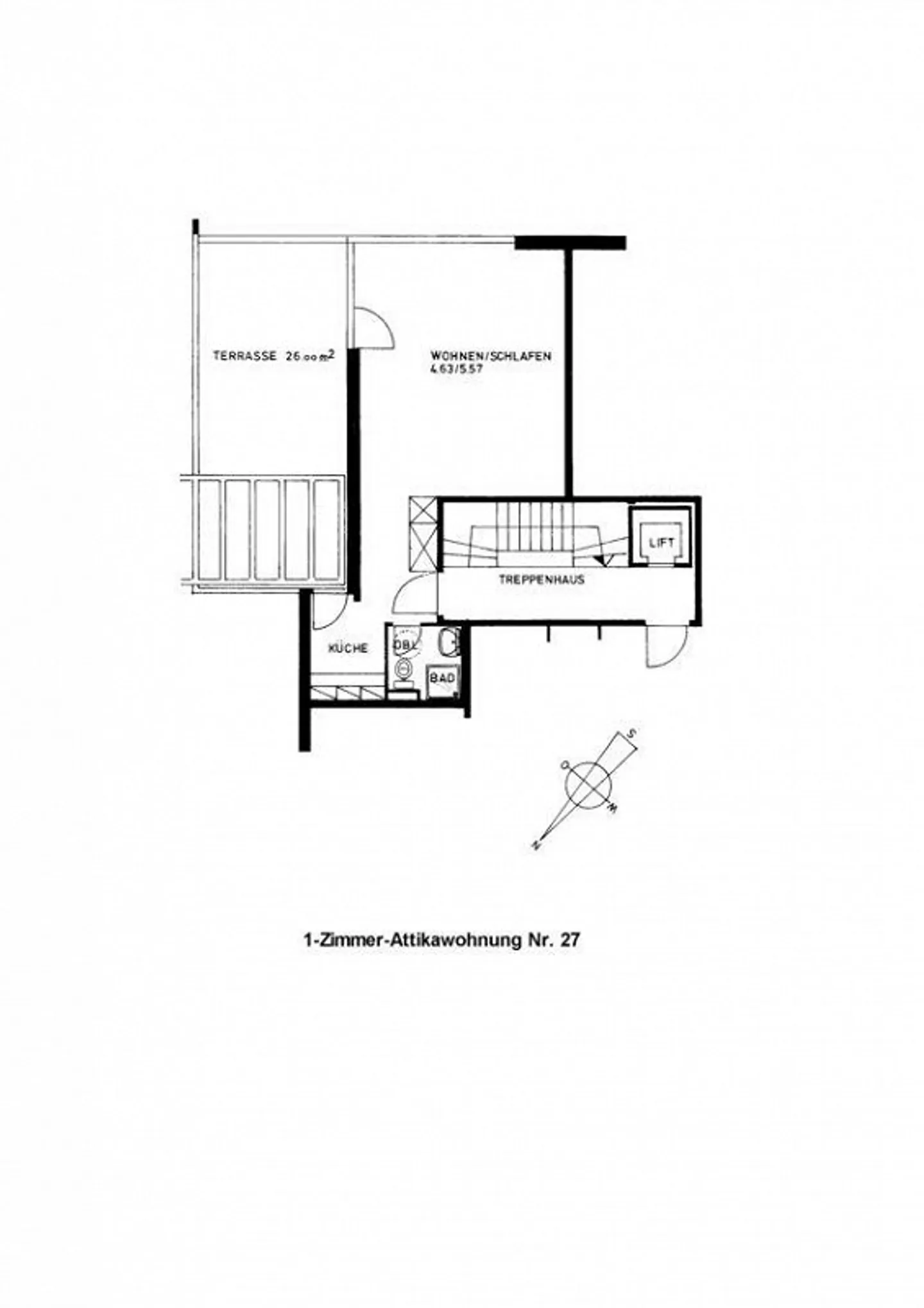 1.0 Room Attic Studio with Large Roof Terrace - Photo 2 of 9