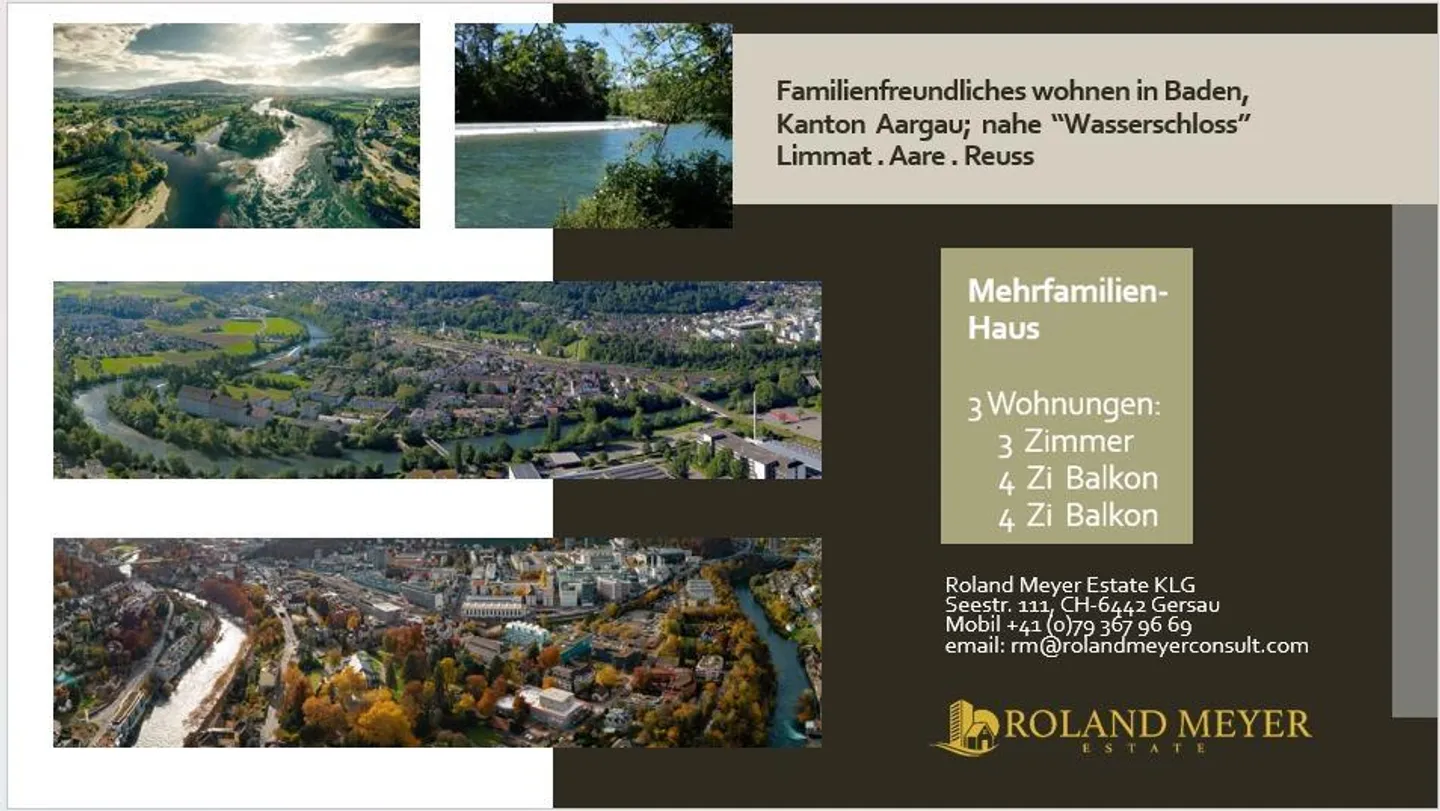 Appartement à Baden dans le canton d'Aargau - Photo 1 sur 4