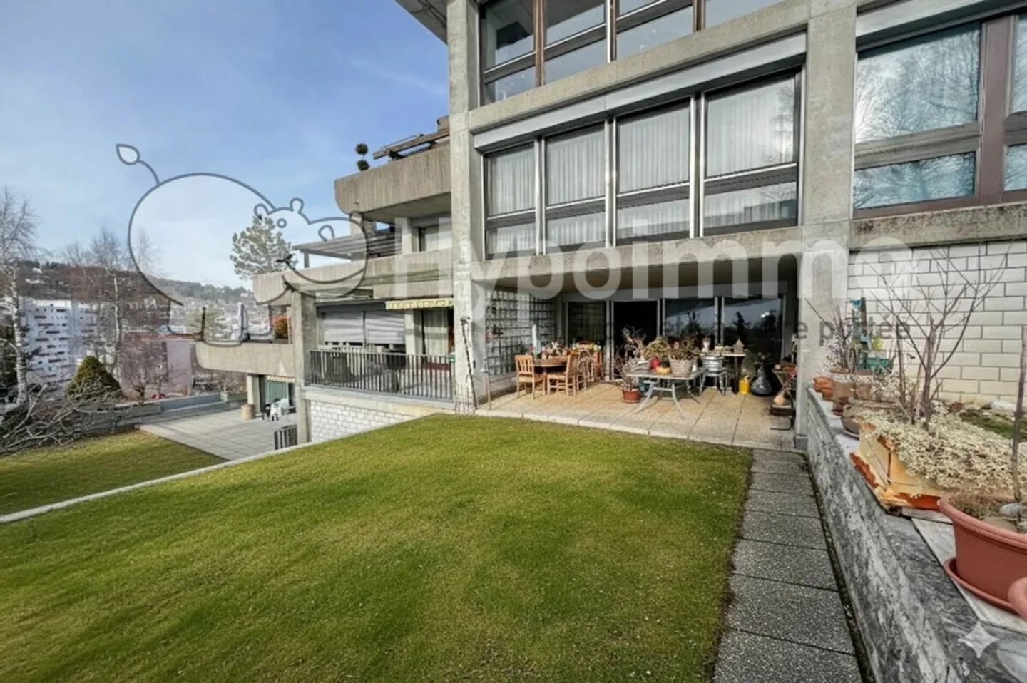 2,5-Zimmer-Terrassenwohnung mit schöner Helligkeit - Verkauf im Nießbrauch - Foto 1 von 15