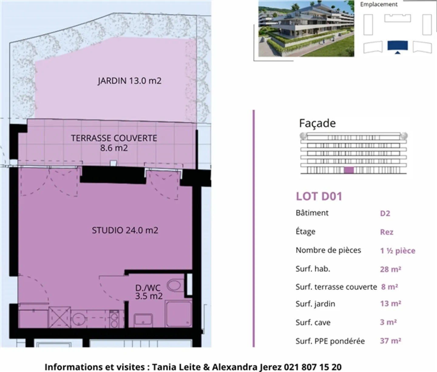Nuovo studio con terrazza coperta e giardino - Foto 13 di 13