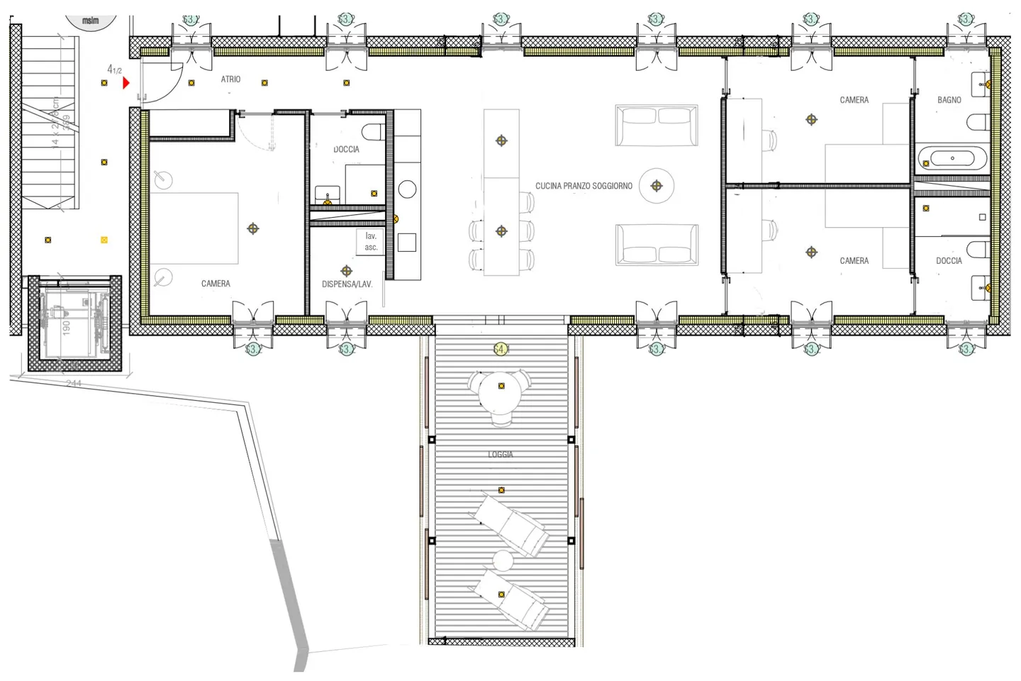 Residenza Pron Giubiasco 4.5 Locali Sud - Foto 14 di 14