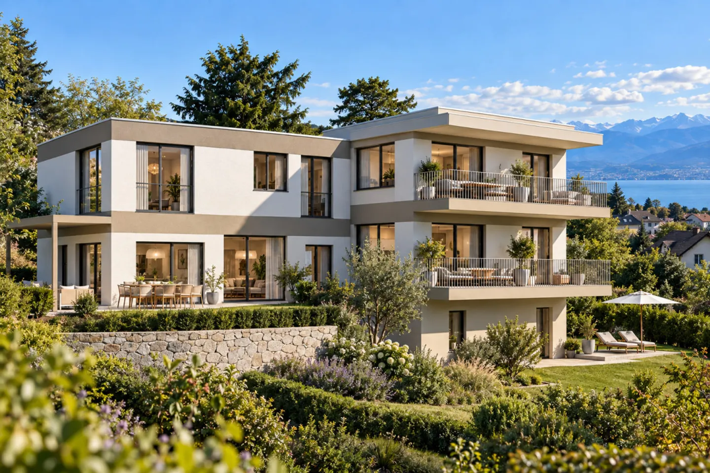 Appartamento contemporaneo con giardino - Foto 2 di 4