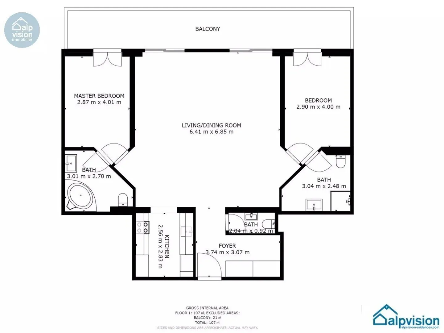 Luxus Ski-In/Ski-Out Wohnung - Foto 12 von 13