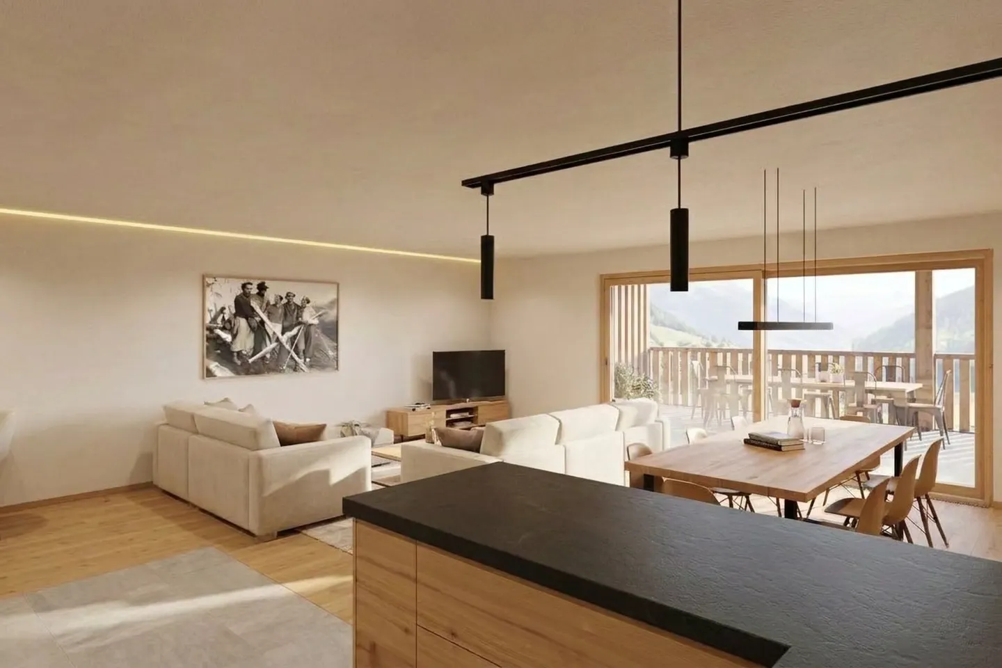 Wunderschöne Penthouse-Wohnung mit 4,5 Zimmern in Versegères - Foto 12 von 15
