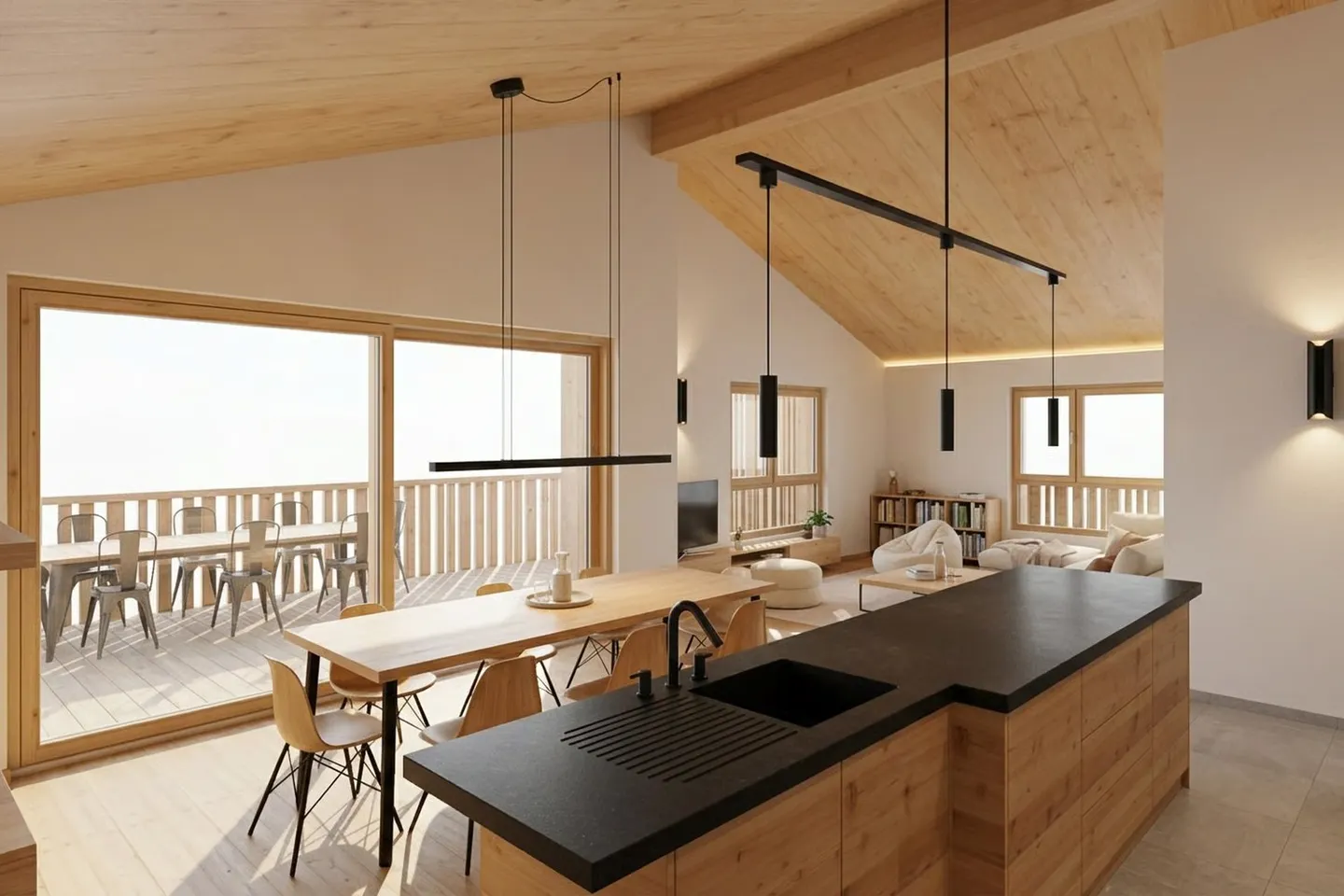 Wunderschöne Penthouse-Wohnung mit 4,5 Zimmern in Versegères - Foto 7 von 15